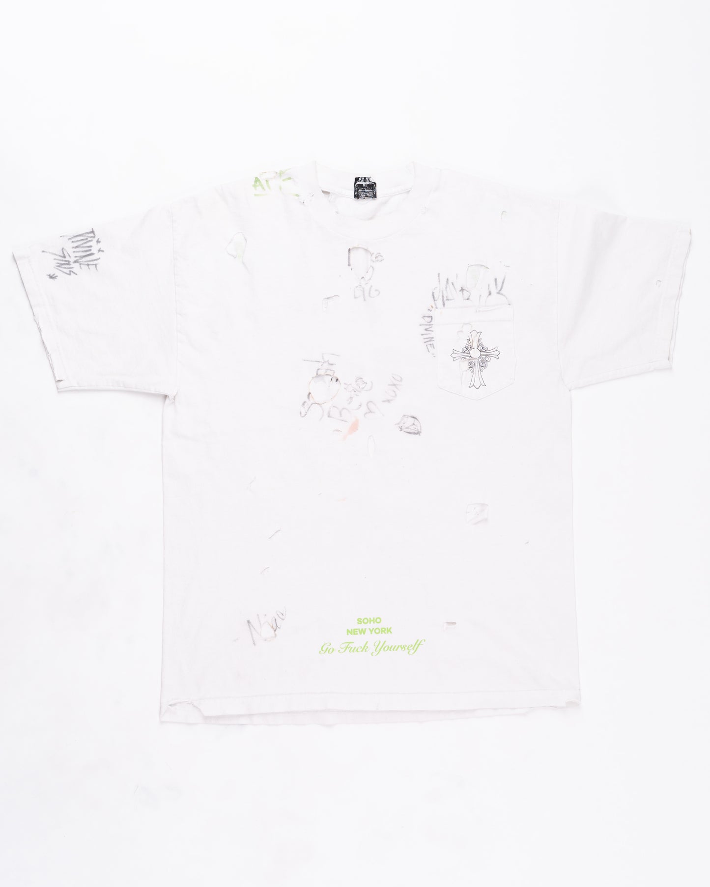 Thrashed Chrome Hearts T-Shirt Size: XLarge