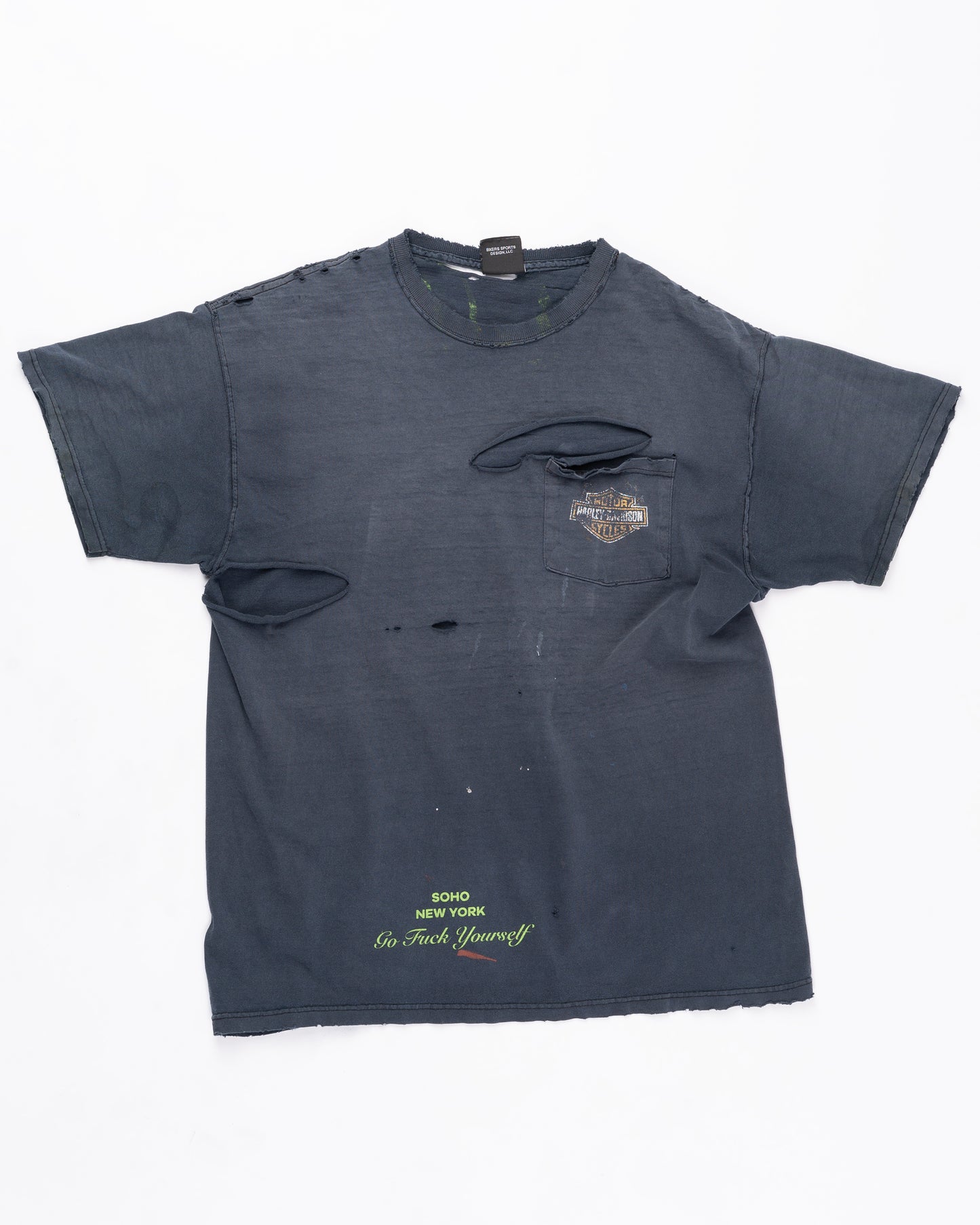 Thrashed and Faded Harley Davidson T-Shirt Size: Large