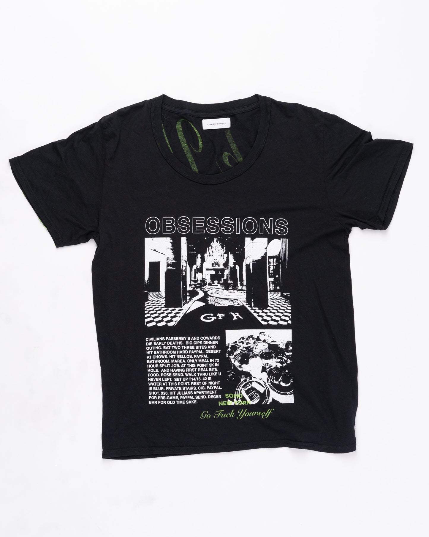Alexander DiGenova Obsession T-Shirt Size: XLarge