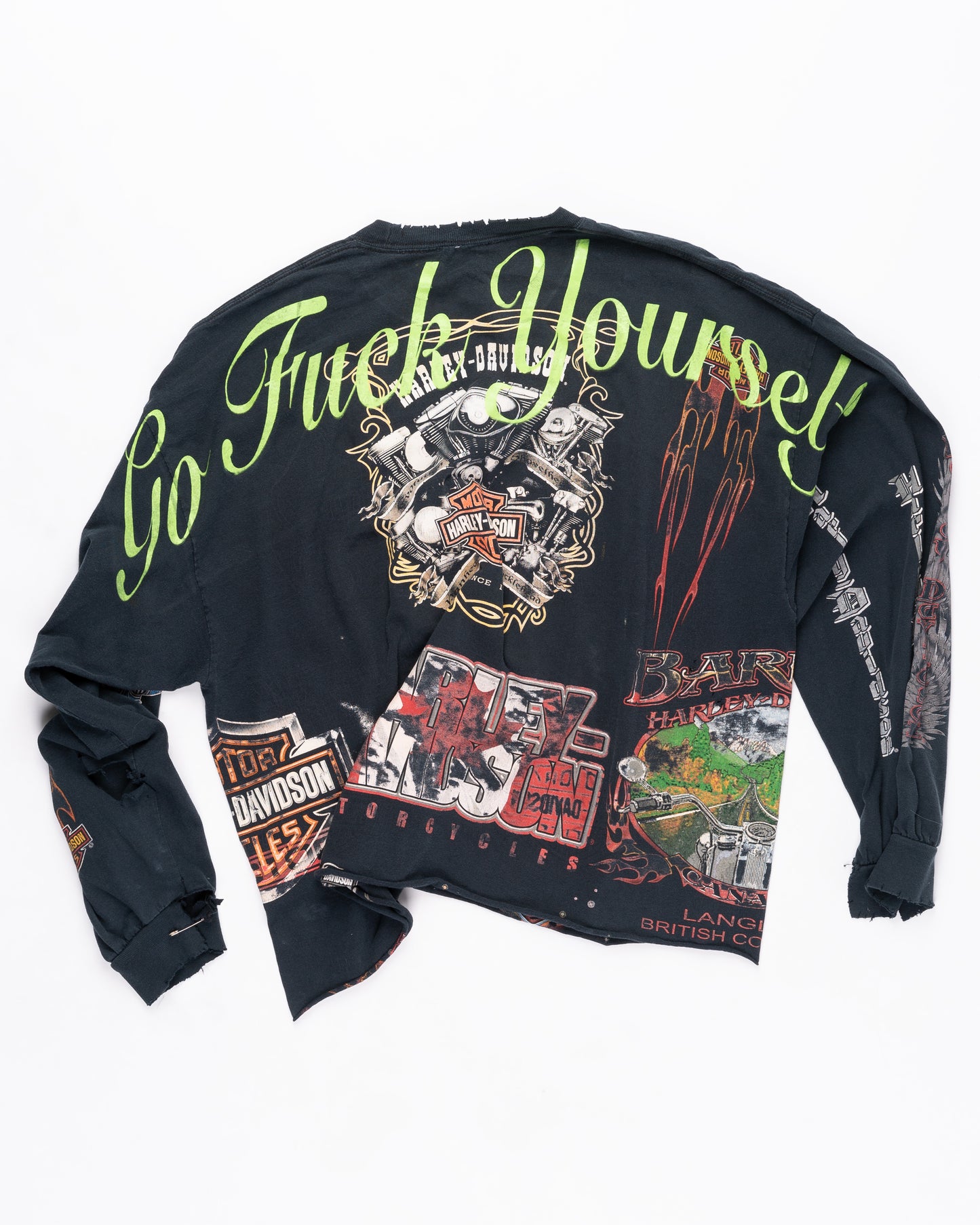 Harley Davidson Multi Graphic Long Sleeve Size: XXLarge