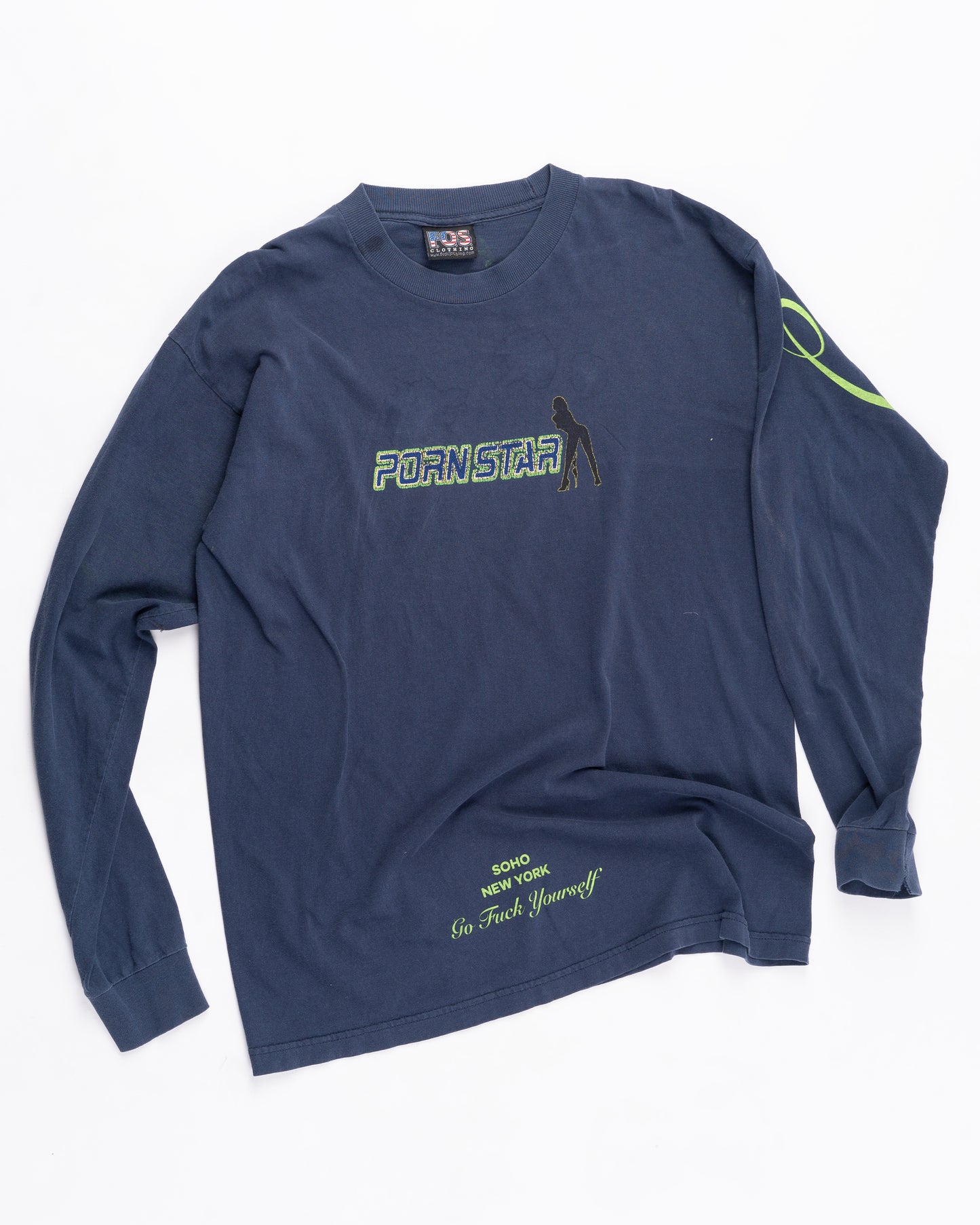 Navy Pornstar Long Sleeve Size: Large