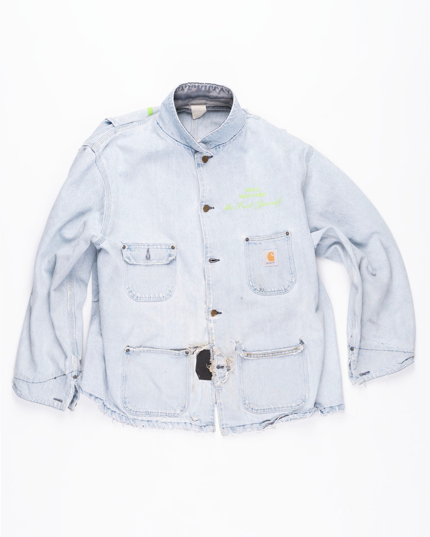 Thrashed Denim Jacket Size: XXLarge