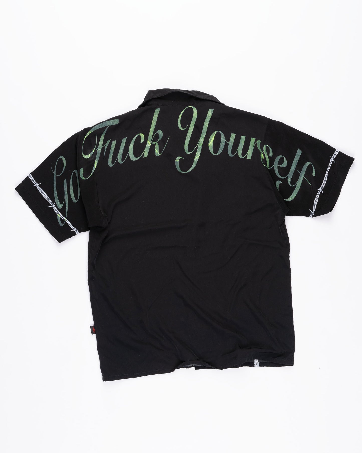Barbwire Bowling Shirt Size: XLarge