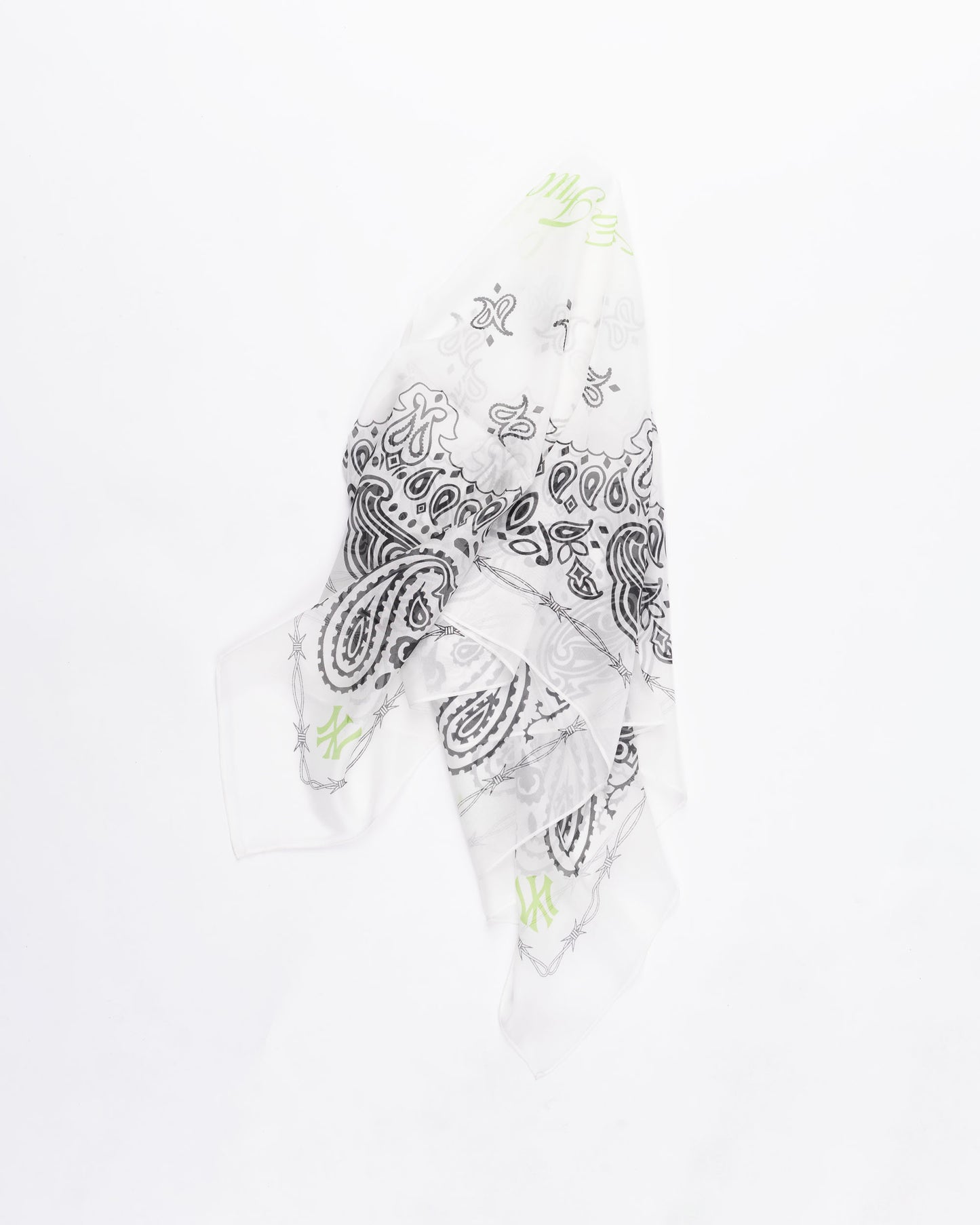 White and Black GFYS Silk Bandana