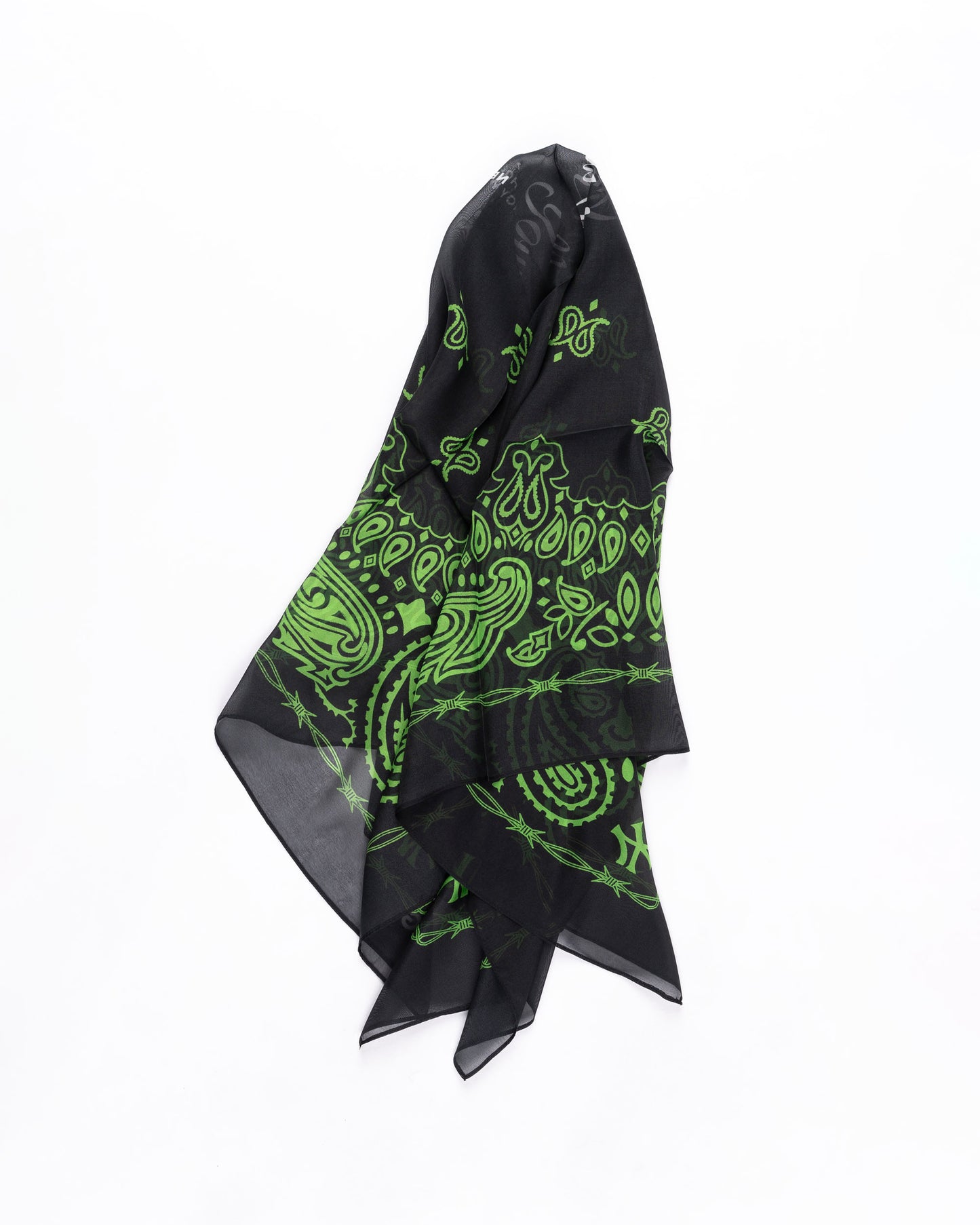 Green and Black GFYS Silk Bandana