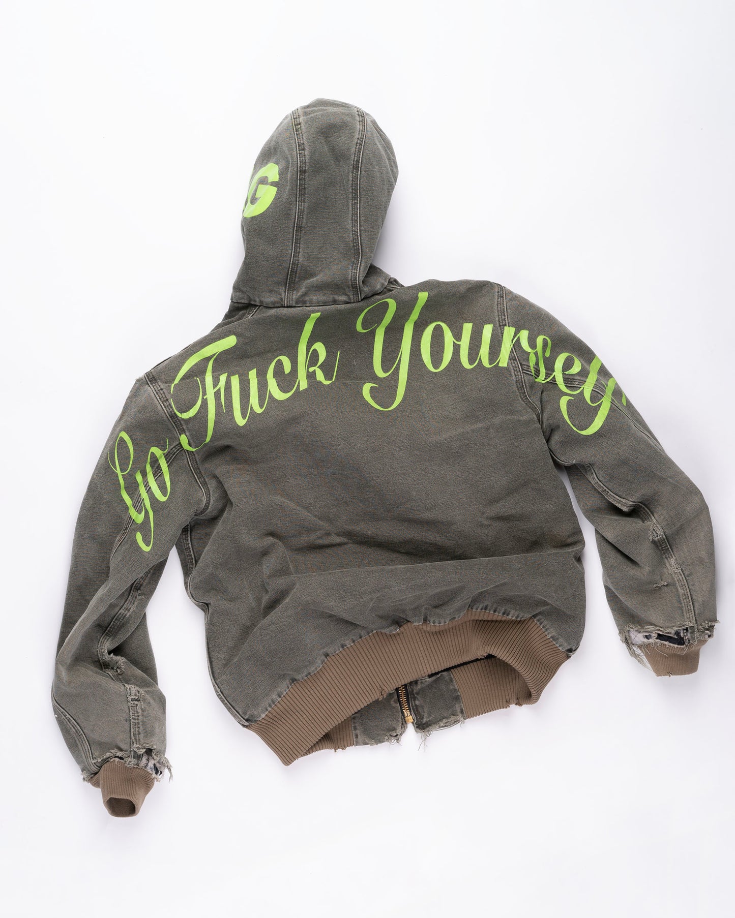 Faded Grey Carhart Jacket Size: Medium