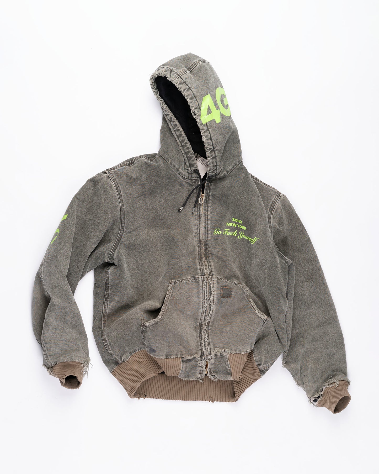 Faded Grey Carhart Jacket Size: Medium