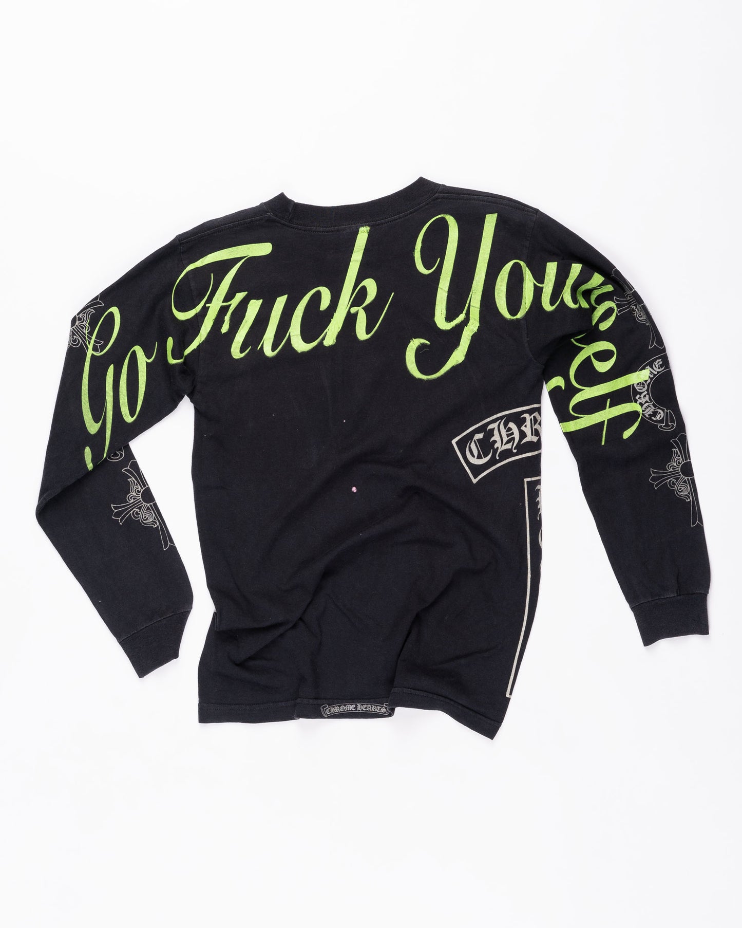 Black and Grey Chrome Hearts Long Sleeve Size: Small