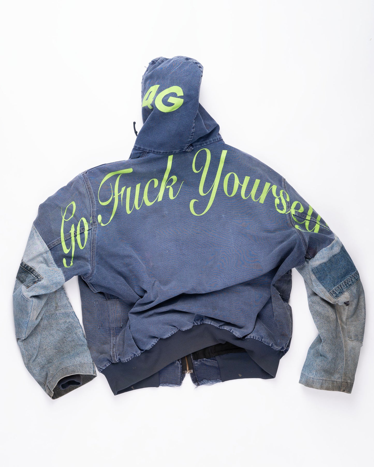 Denim Patchwork Carhart Jacket Size: XLarge