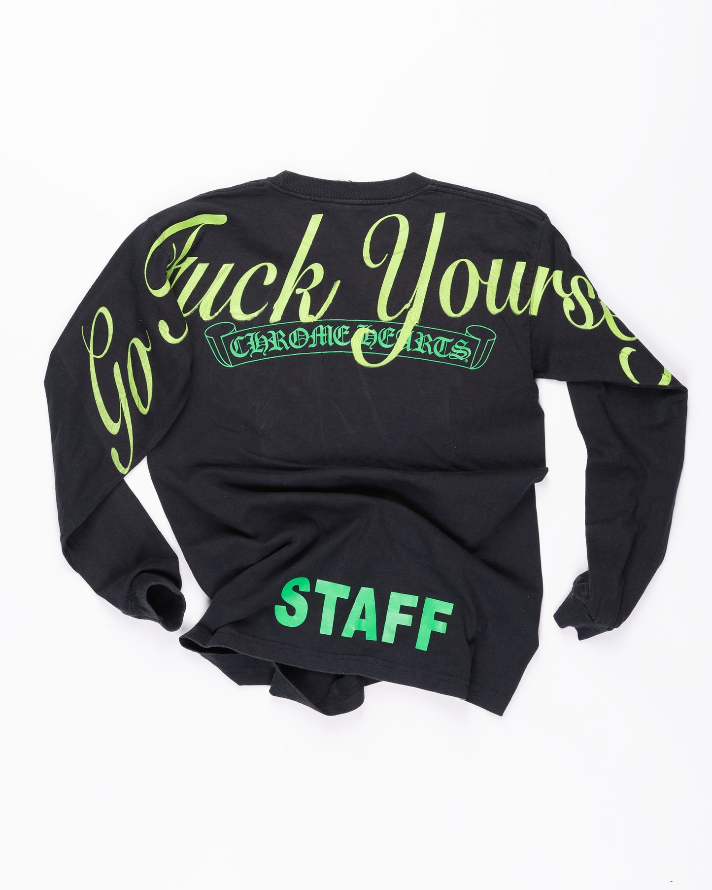 Black and Green Chrome Hearts Long Sleeve Size: Medium