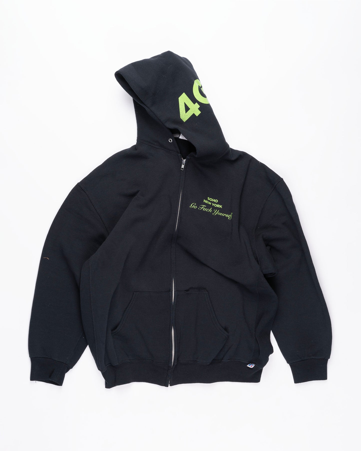Black Zip Up Hoodie Size: XXXLarge