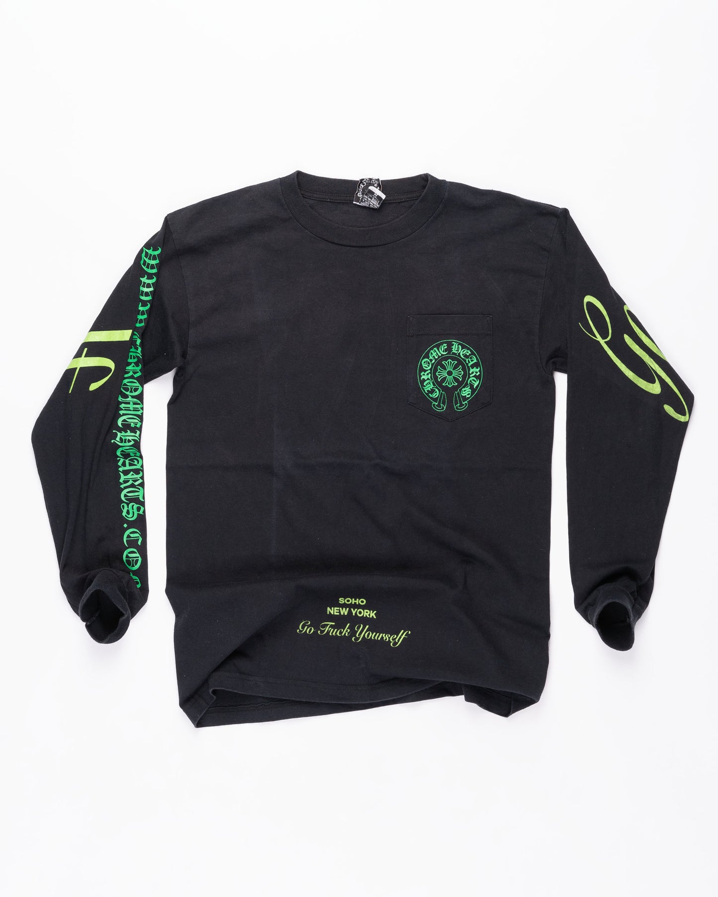 Black and Green Chrome Hearts Long Sleeve Size: Medium