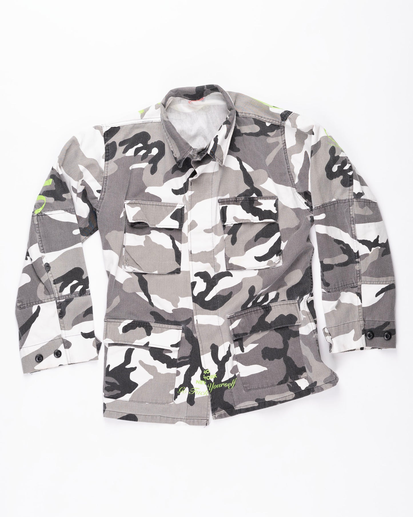 Snow Camo Field Jacket Size: Small