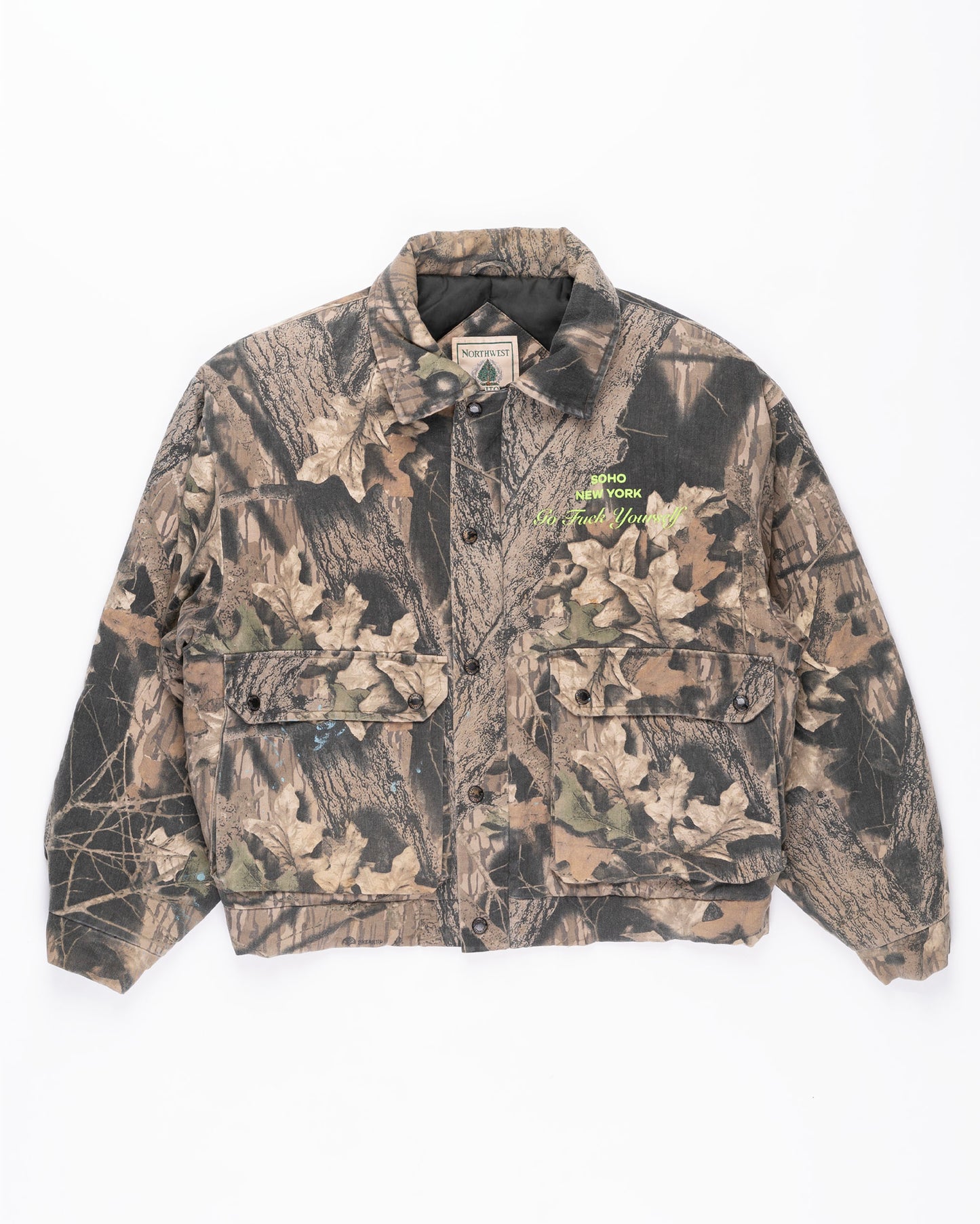 Camo Work Jacket Size: Medium