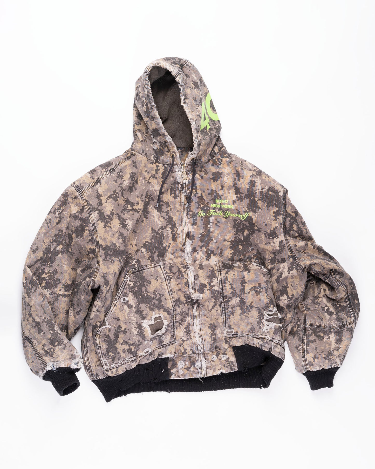 Camo Canvas Jacket Size: XLarge