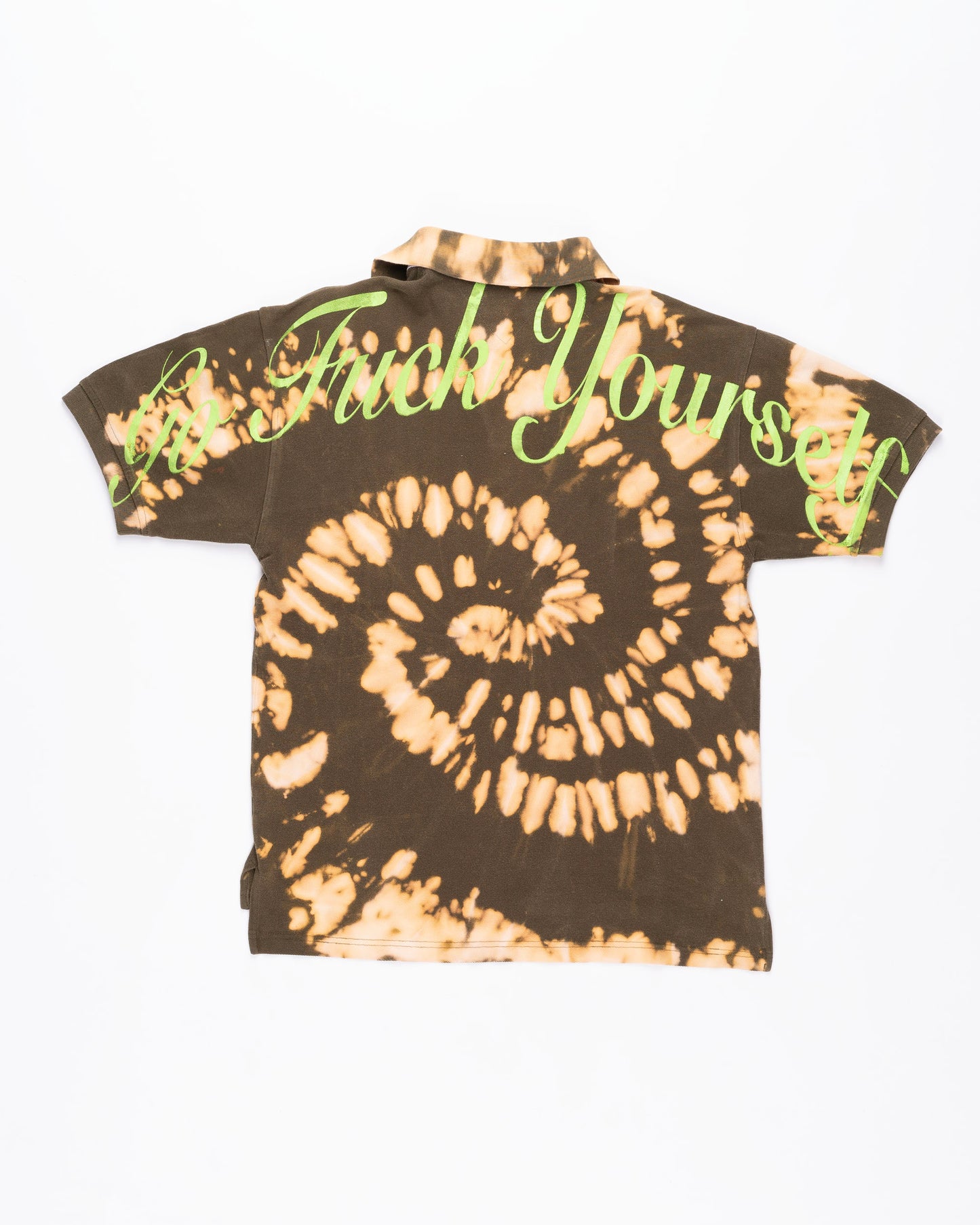 Bleach Tie Dye Tommy Hilfiger Polo Size: Small