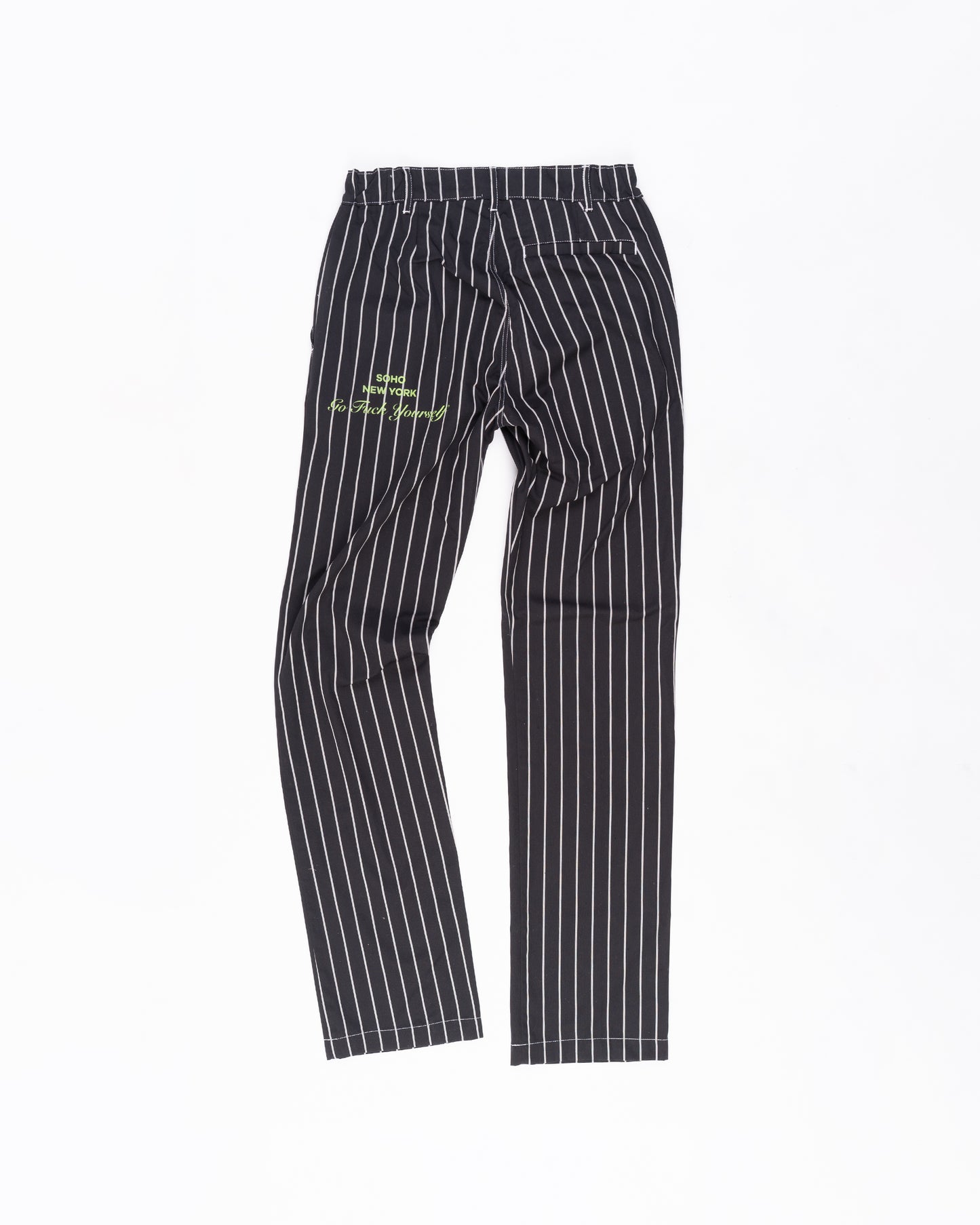 Pinstripe Slim Fit Pants Size: 28