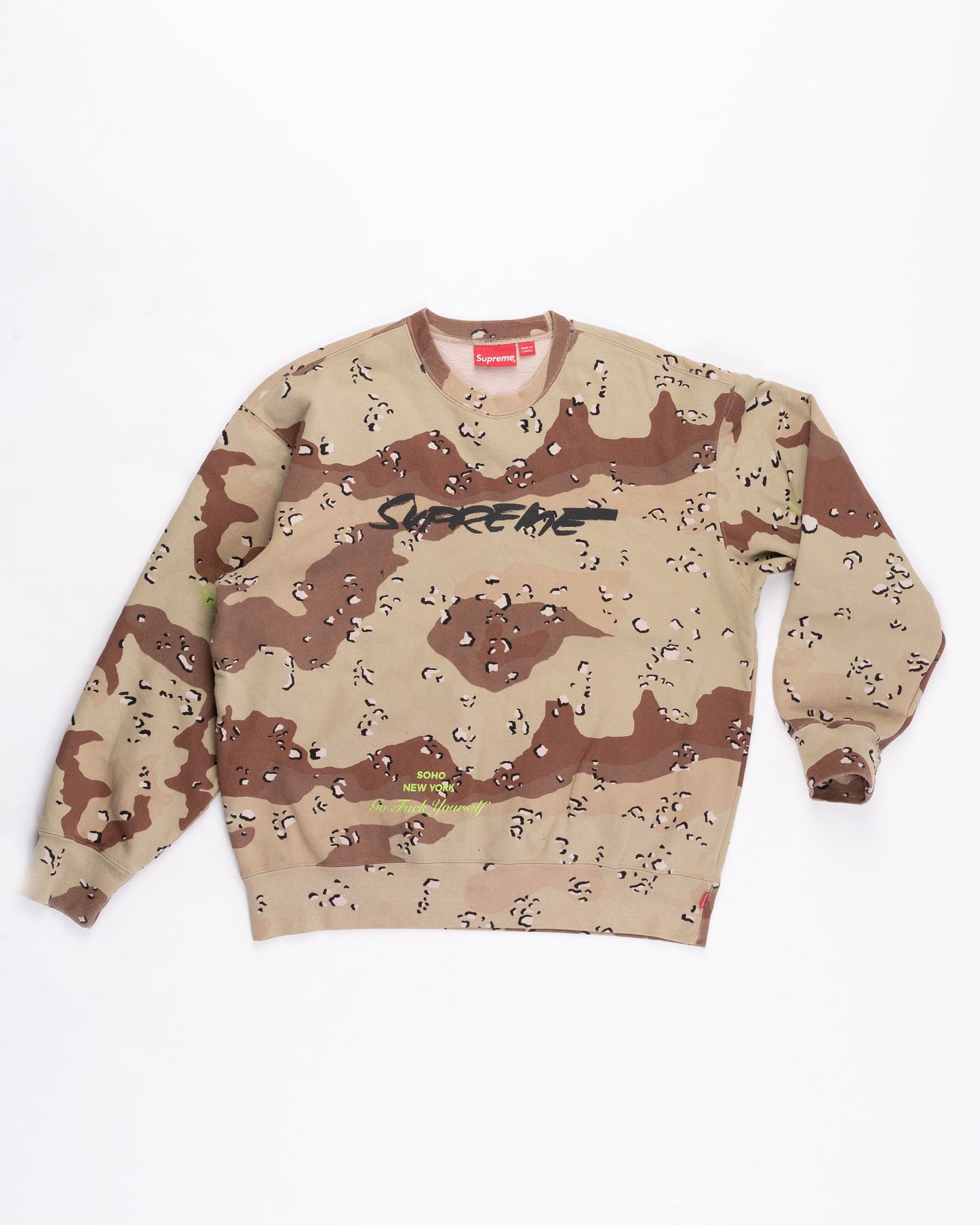 Supreme Camo Crewneck Size: XLarge