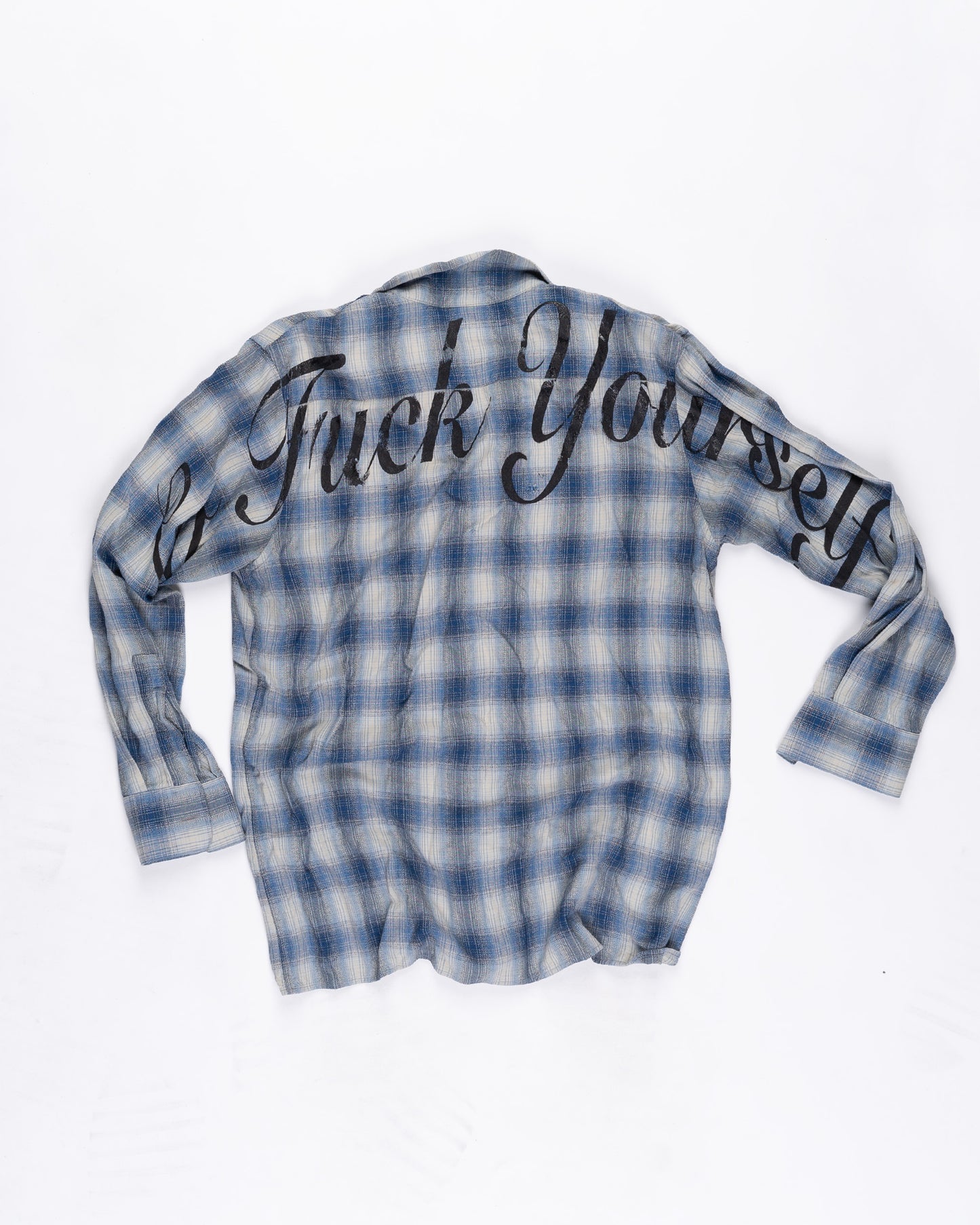 Saint Laurent Blue Flannel Size: Large