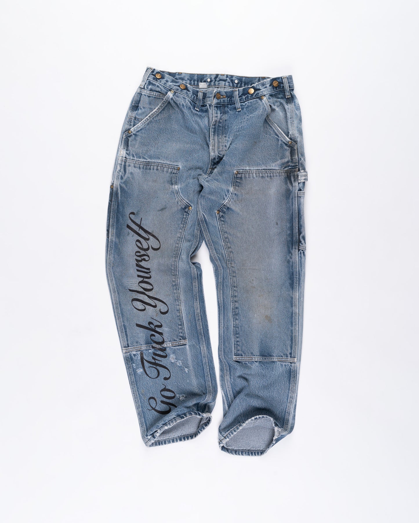 Blue Denim Carhart Cargo Pants Size: 36