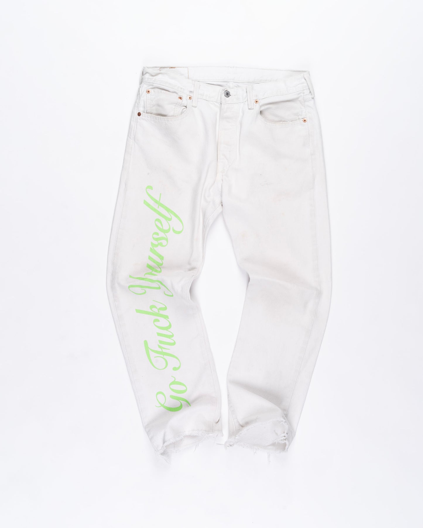 White Levi Pants Size: 36