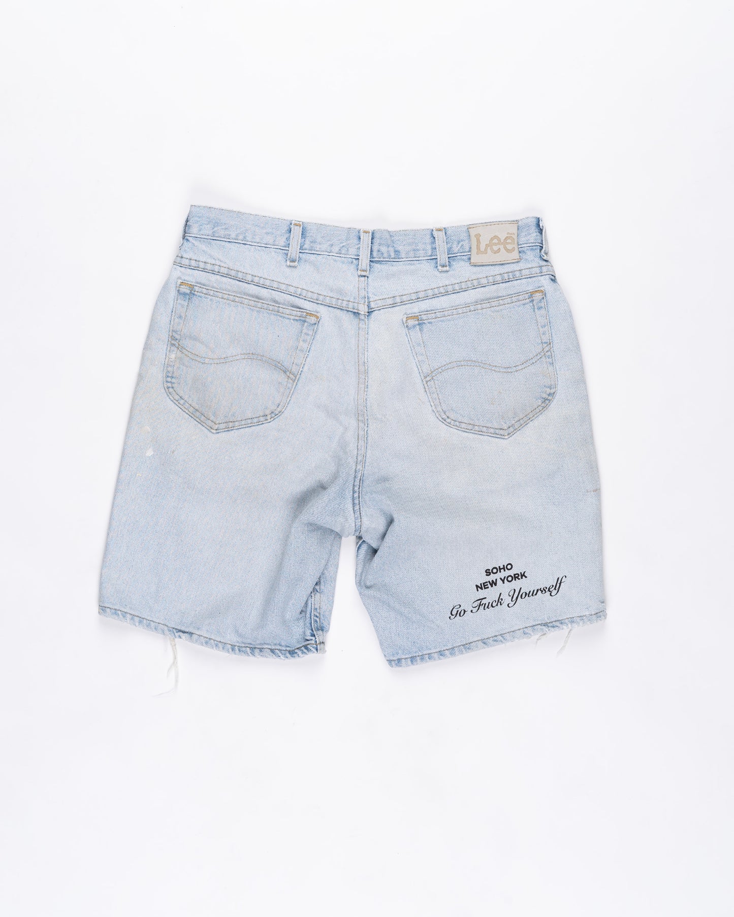 Light Blue Wash Shorts Size: 36