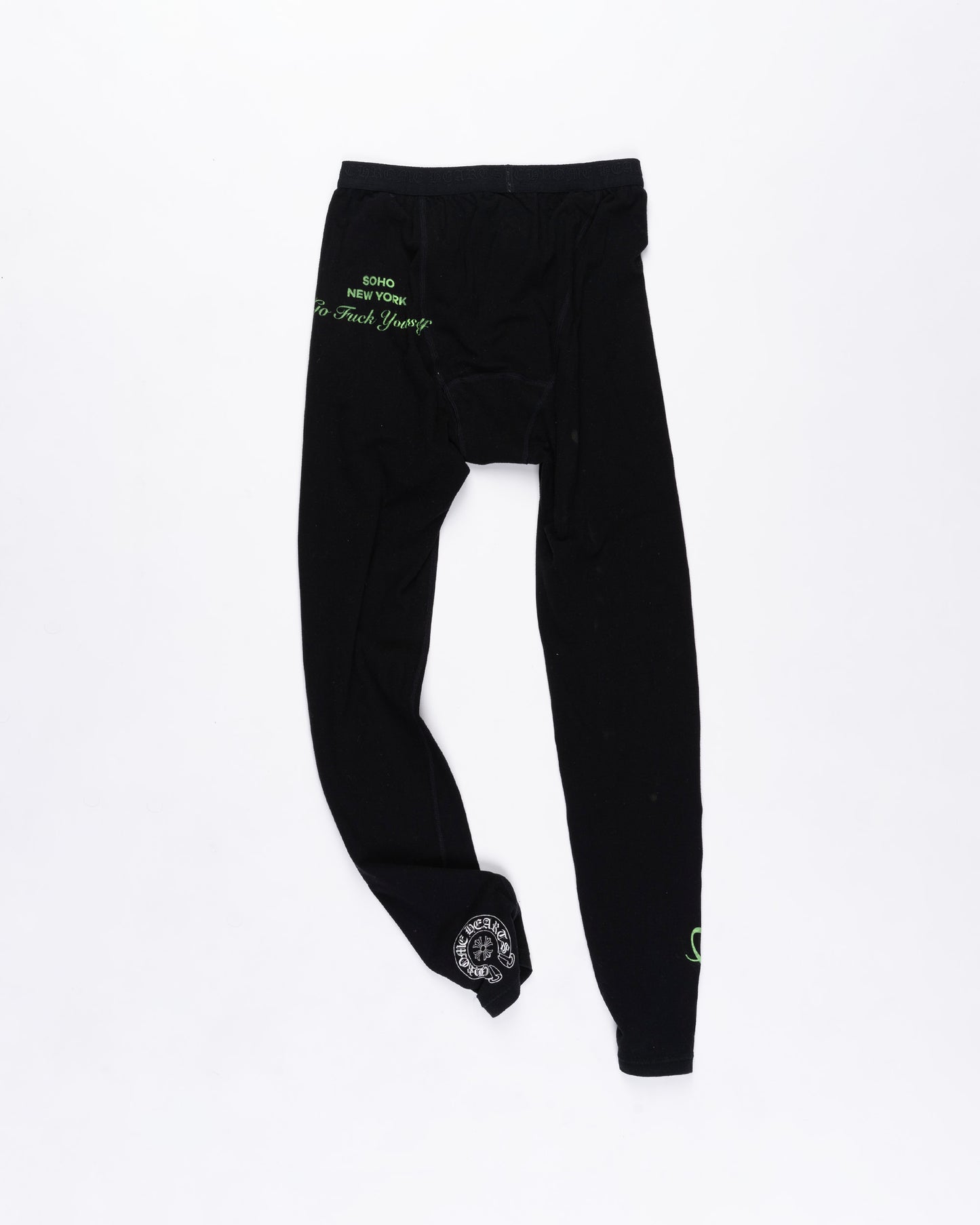 Black Chrome Hearts Long Johns Size: Small