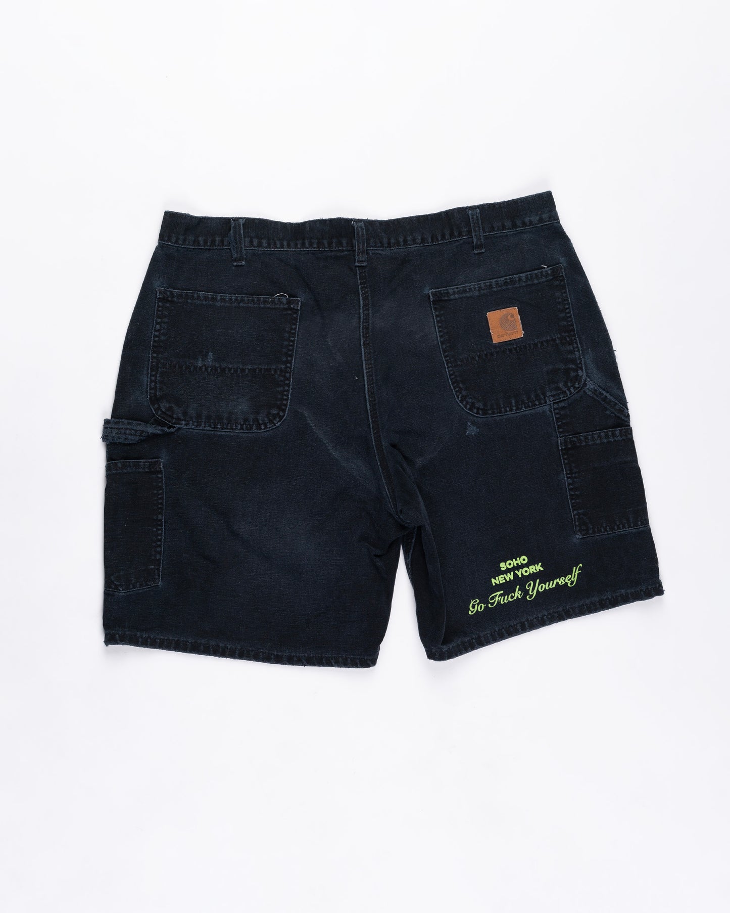 Dark Blue Washed Carhart Shorts Size: 40