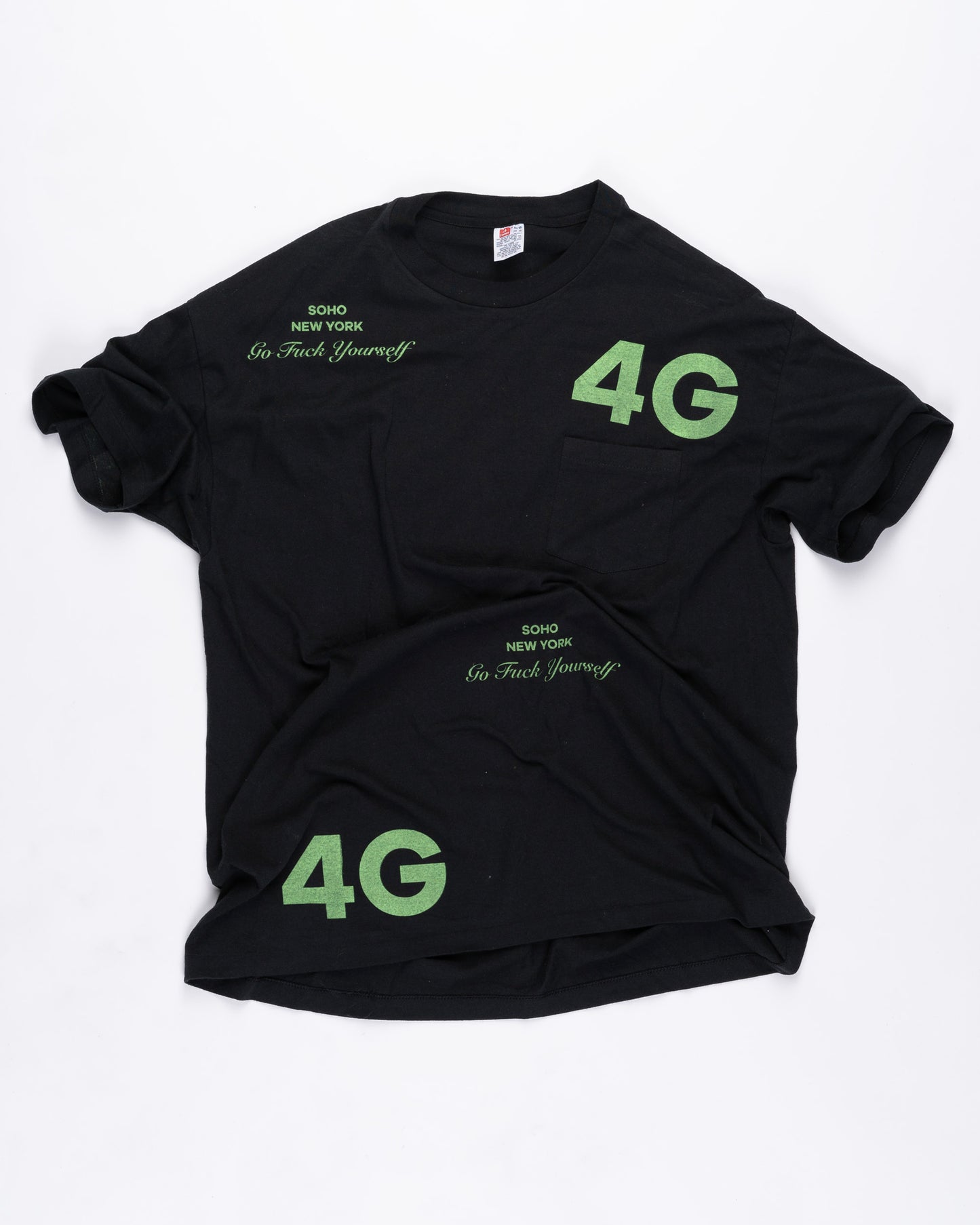 Black Crazy Print T-Shirt Size: XLarge