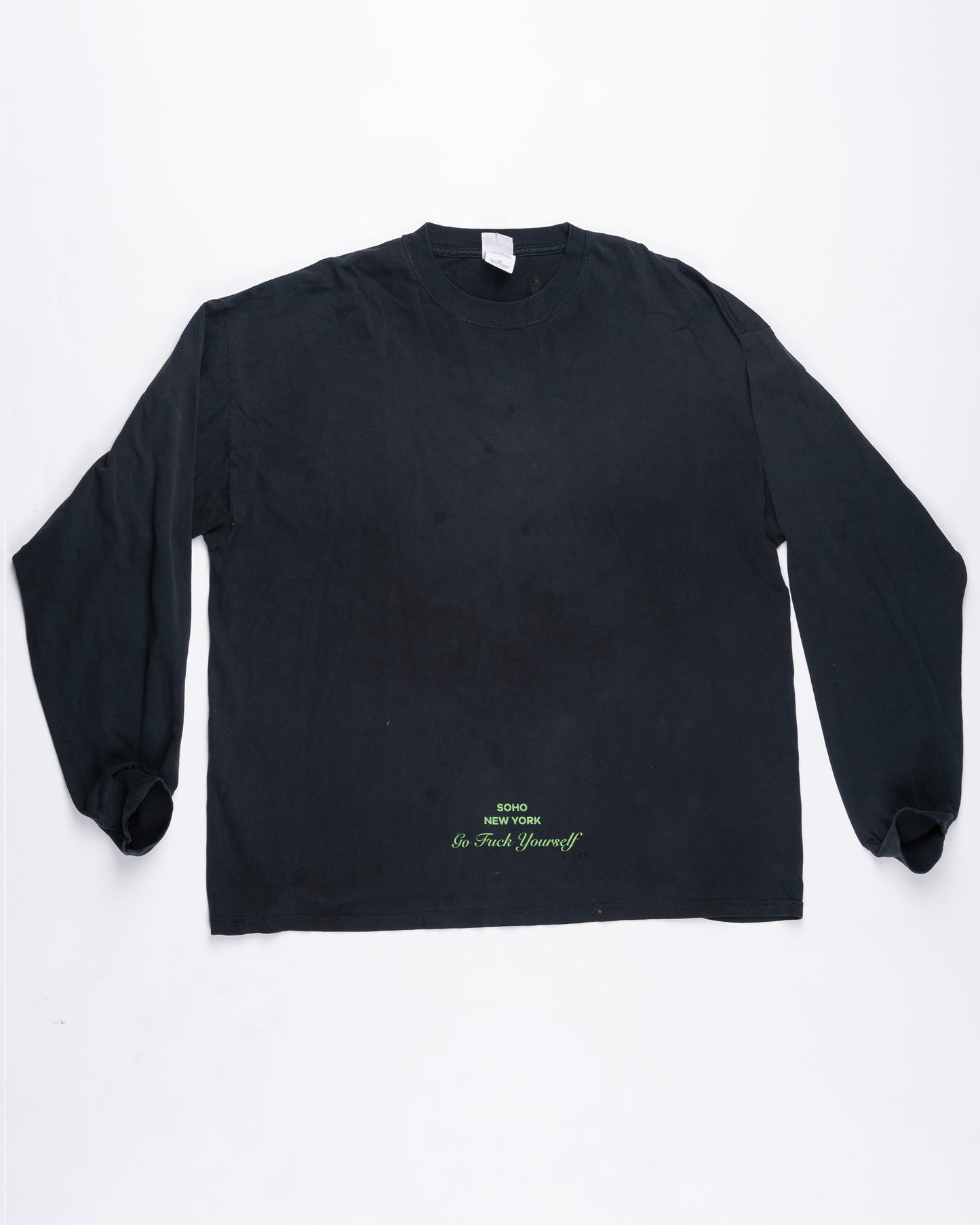 Faded Black Long Sleeve Size: XXLarge
