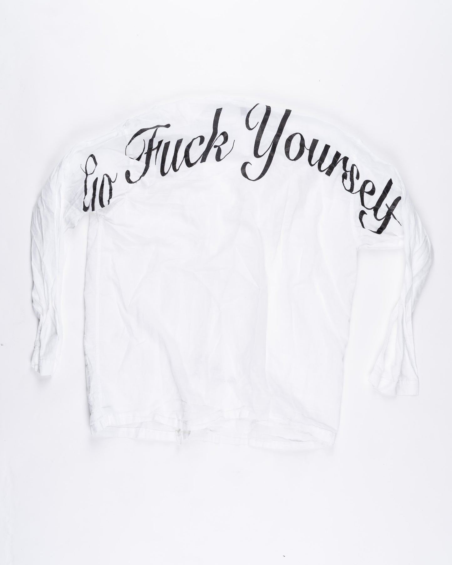 White Linen Button Up Size: XXLarge