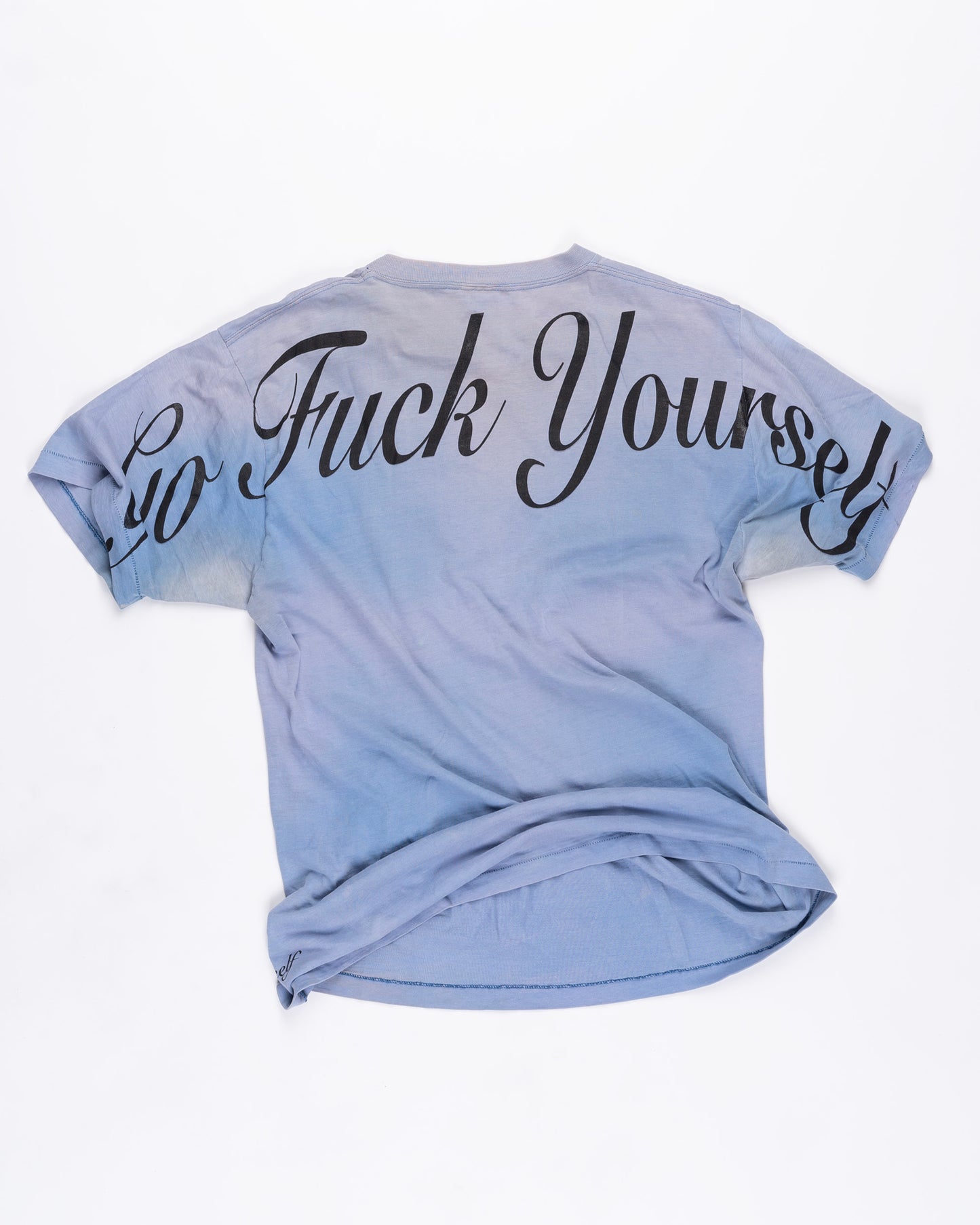 Sky Thrashed Blue Faded T-shirt Size: XLarge