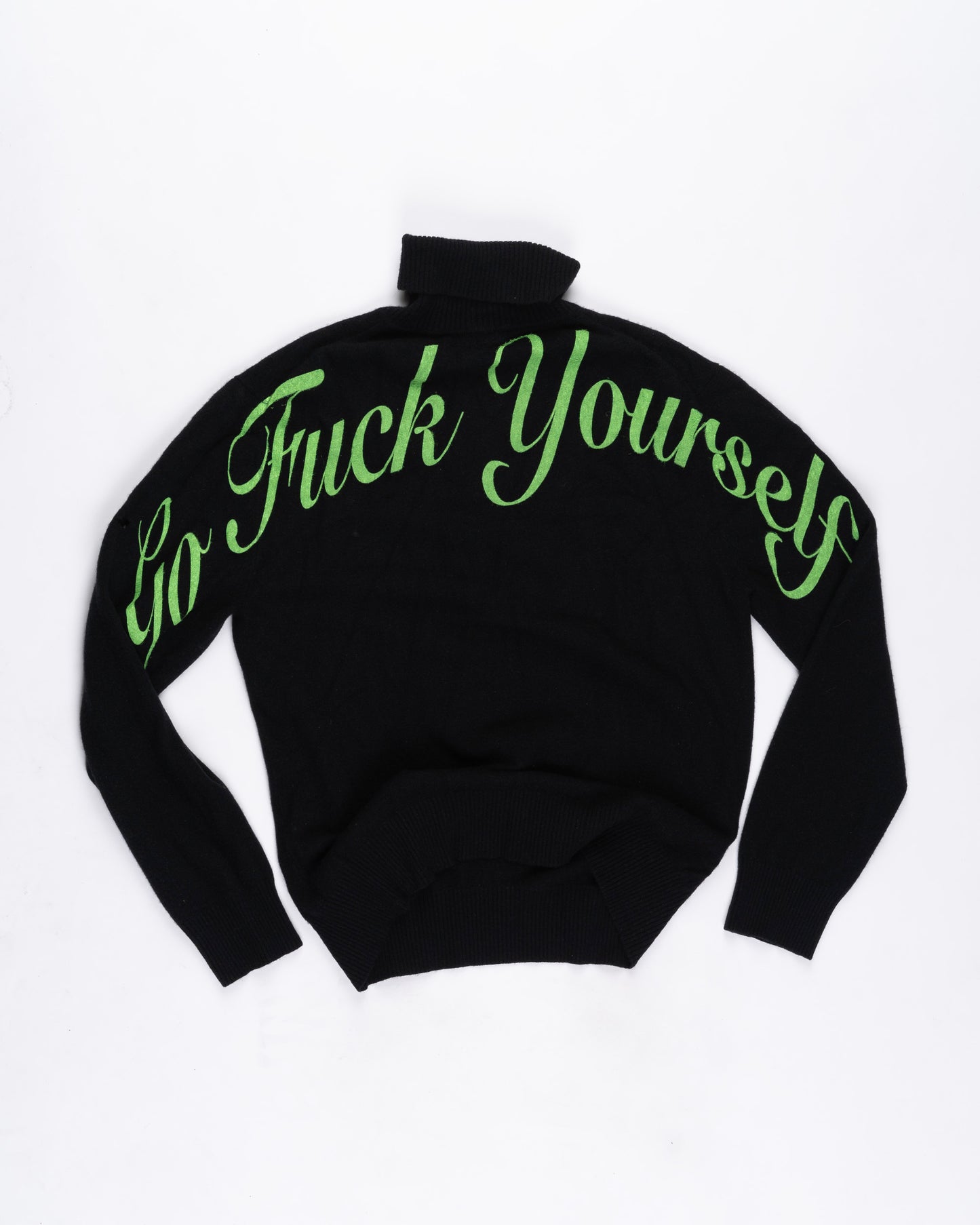Black Cashmere Turtleneck Size: Large
