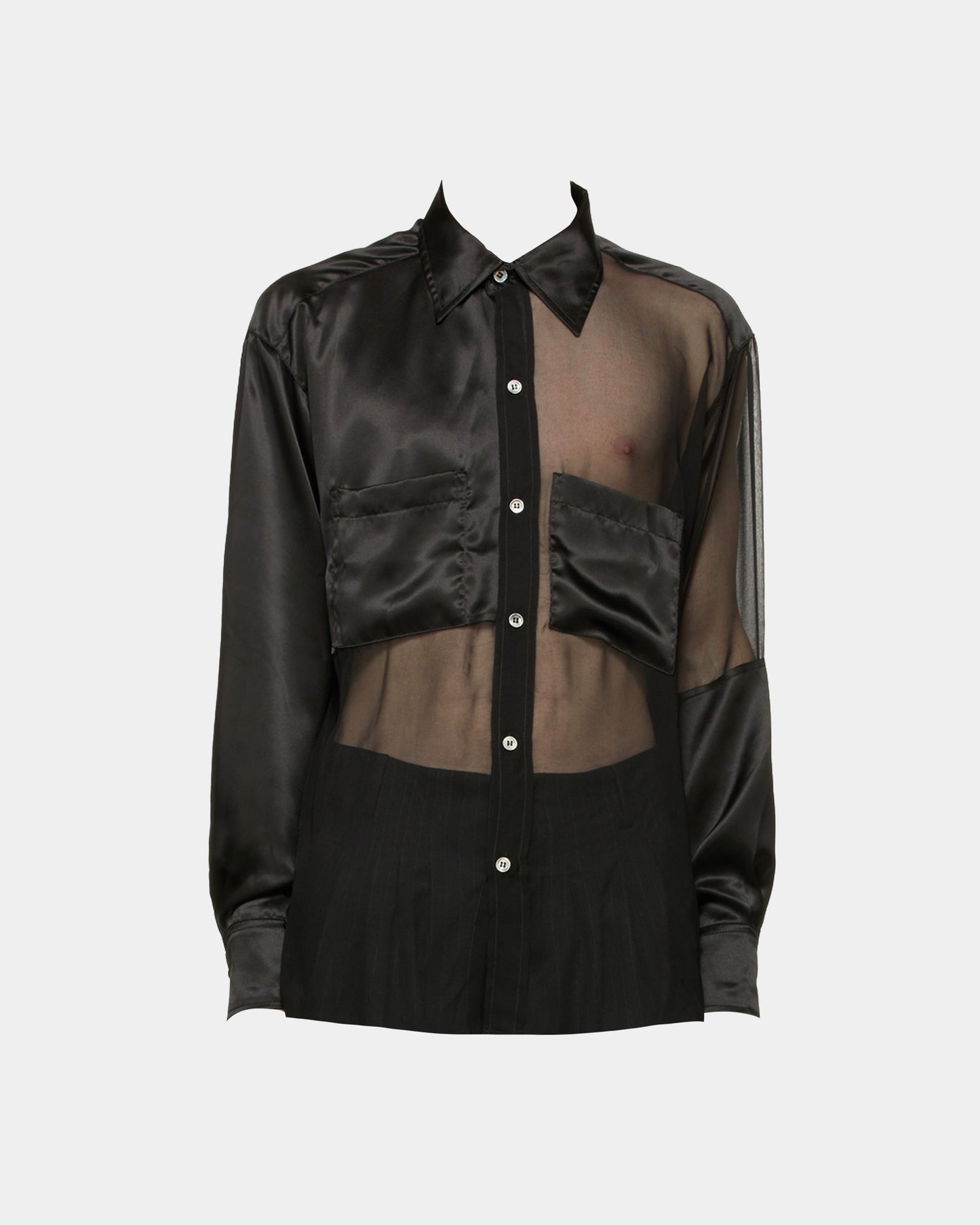 ERD 100% SILK SHEER SHIRT NEW SEXY