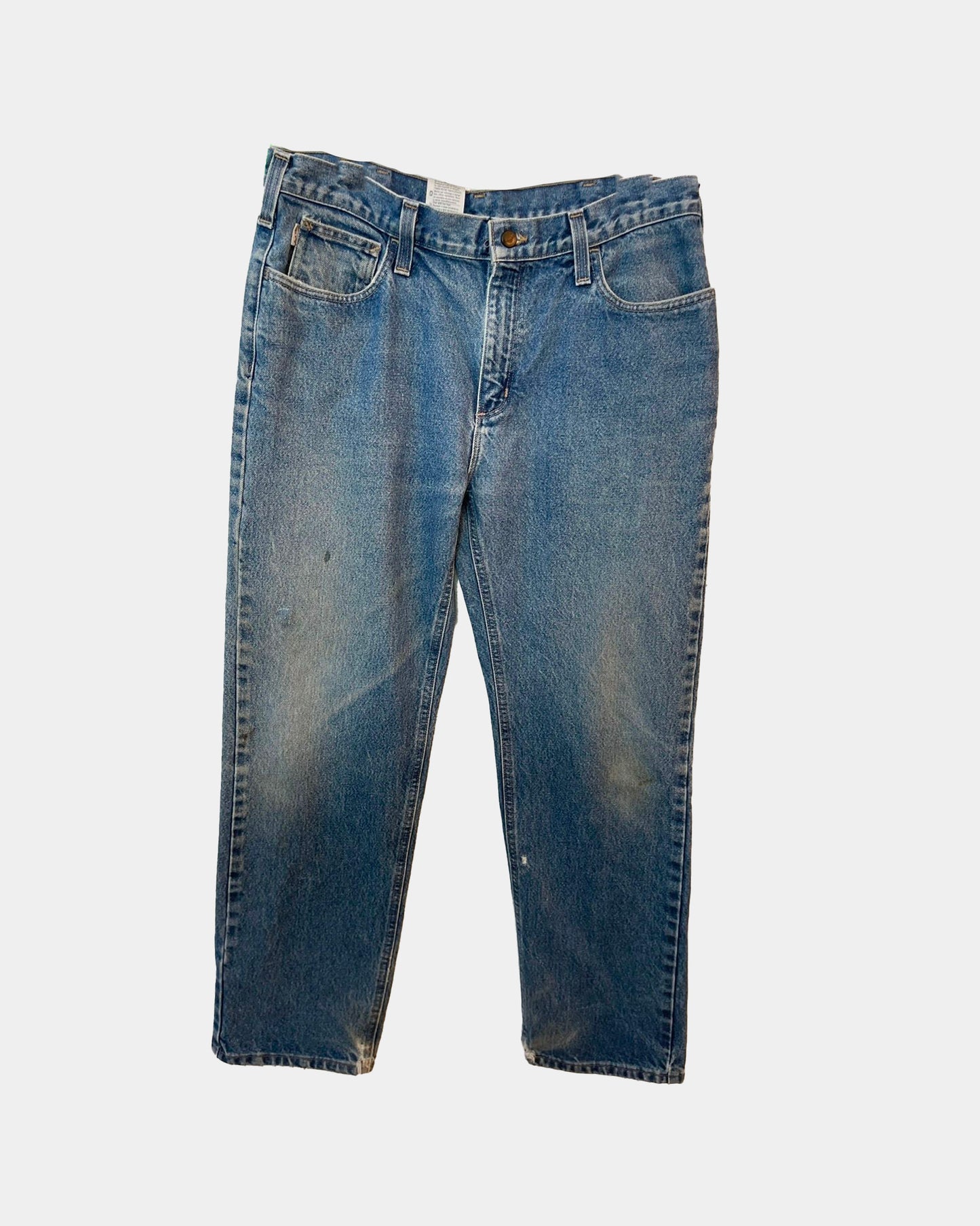 Vintage 90s Faded Carhartt Baggy blue jeans 32-36