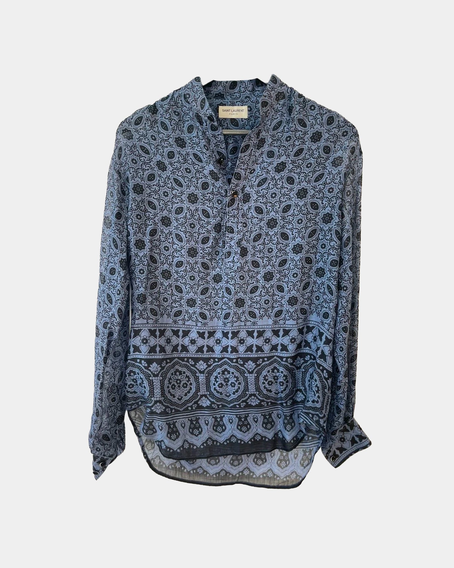SLP FW15 SILK SHEER TUNIC Paisley Shirt S/M