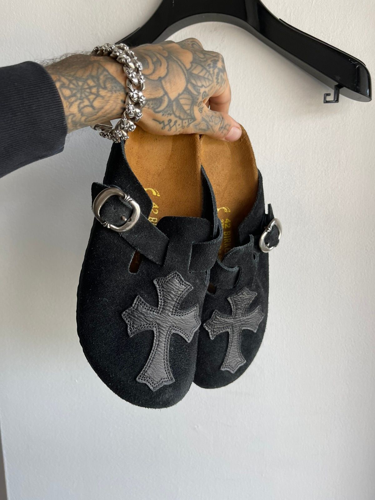 Chrome Hearts x Birkenstock Cemetery Cross Shoes Sandals – 4GSELLER-NY