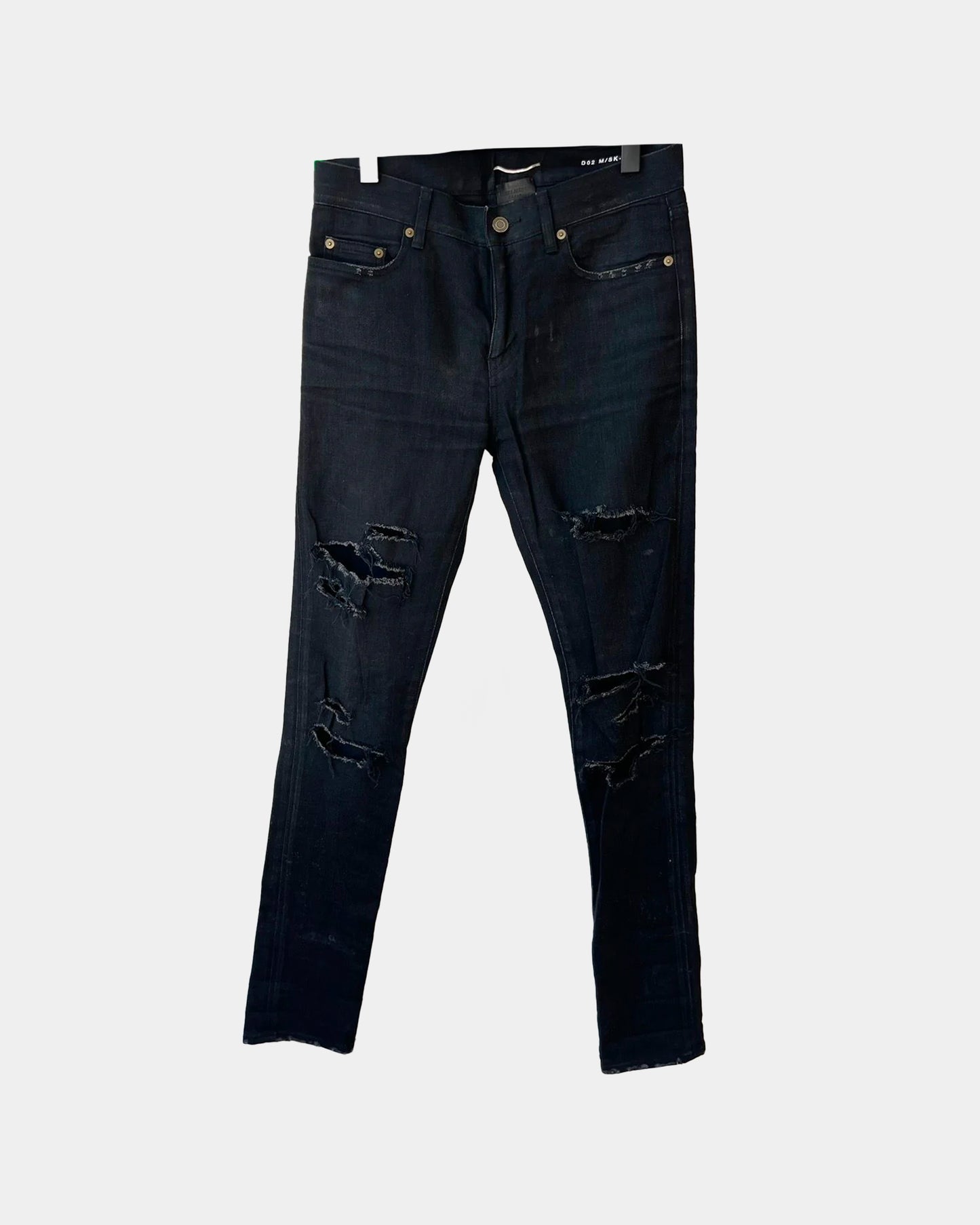 SLP FW15 D02 Black Skinny Distressed Jeans *UNALTERED*