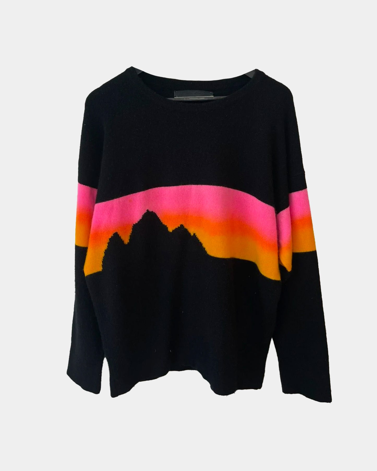 Elder Statesman 100% CASHMERE Gradient Mountain Sweater