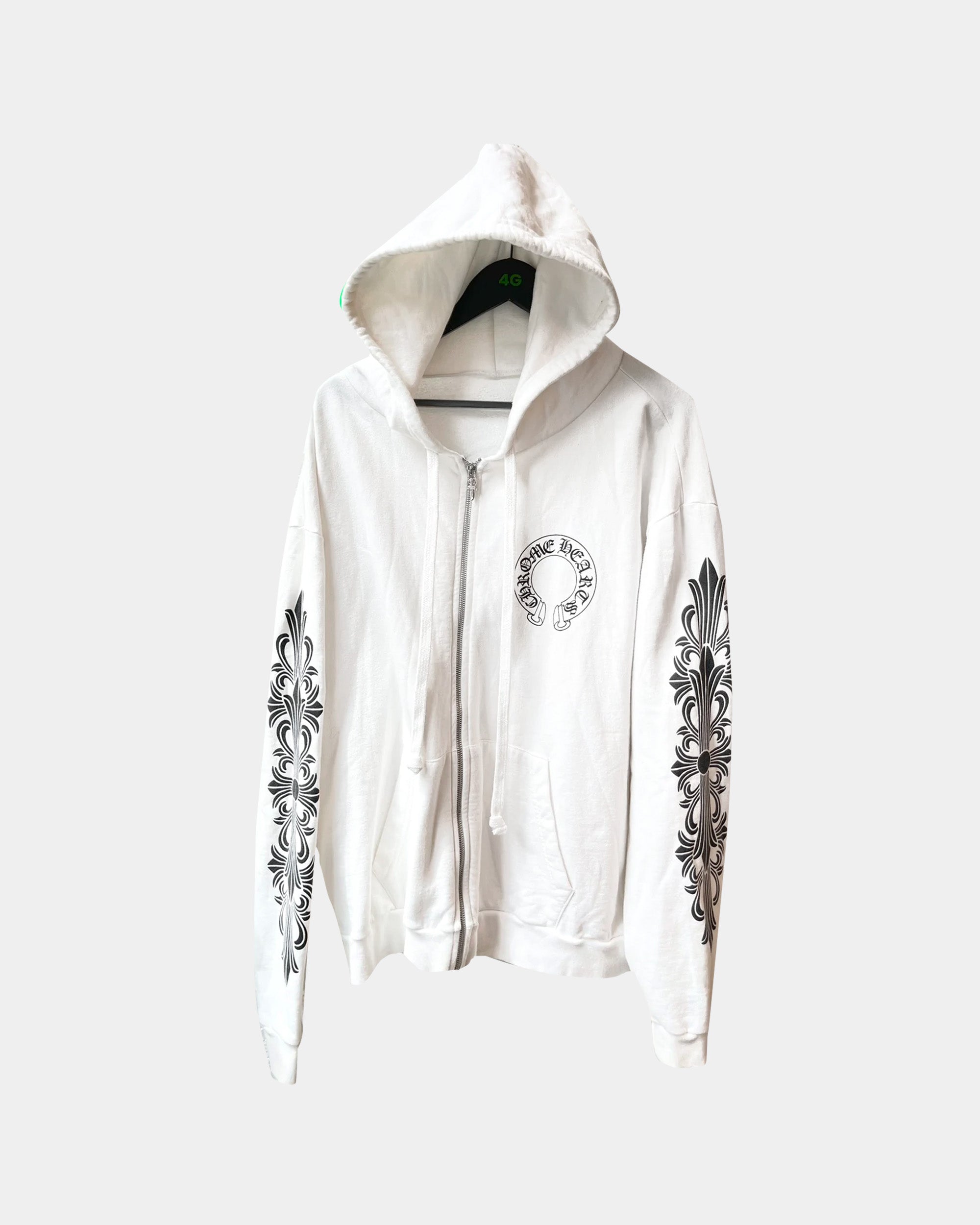 Chrome Hearts 2022 White Zip up Hoodie L / XL – 4GSELLER-NY