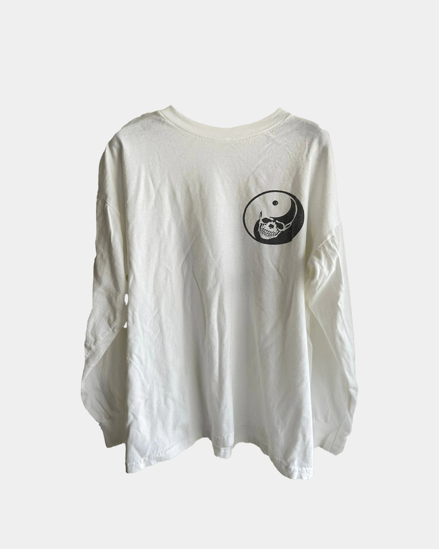 Vintage 2000s SKULL YING YANG longsleeve shirt