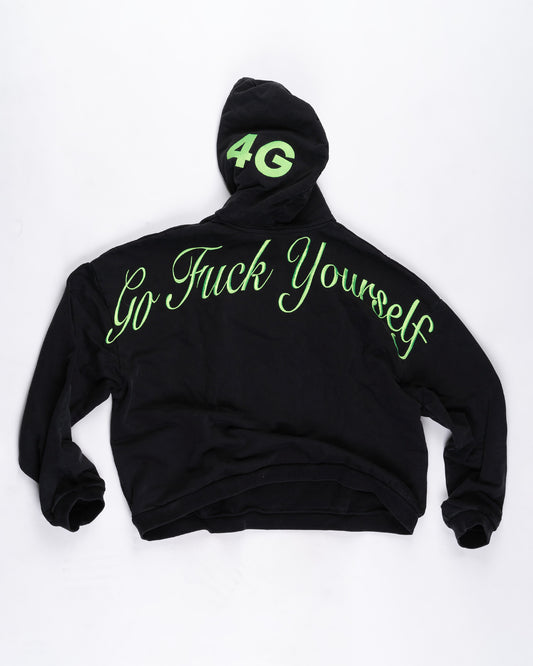 Black Embroidered 4G Hoodie Size: Large