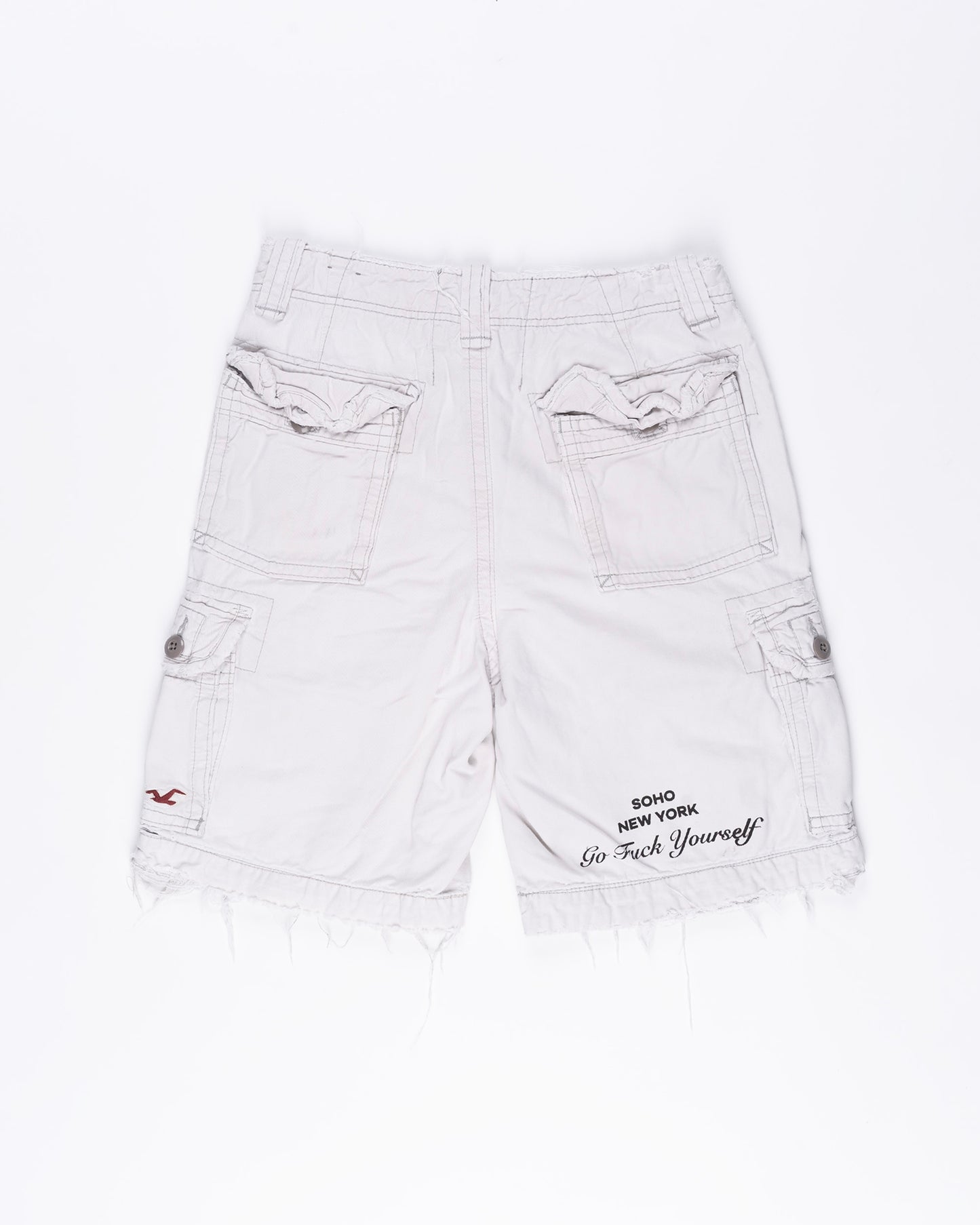White Hollister Cargo Shorts Size: 28