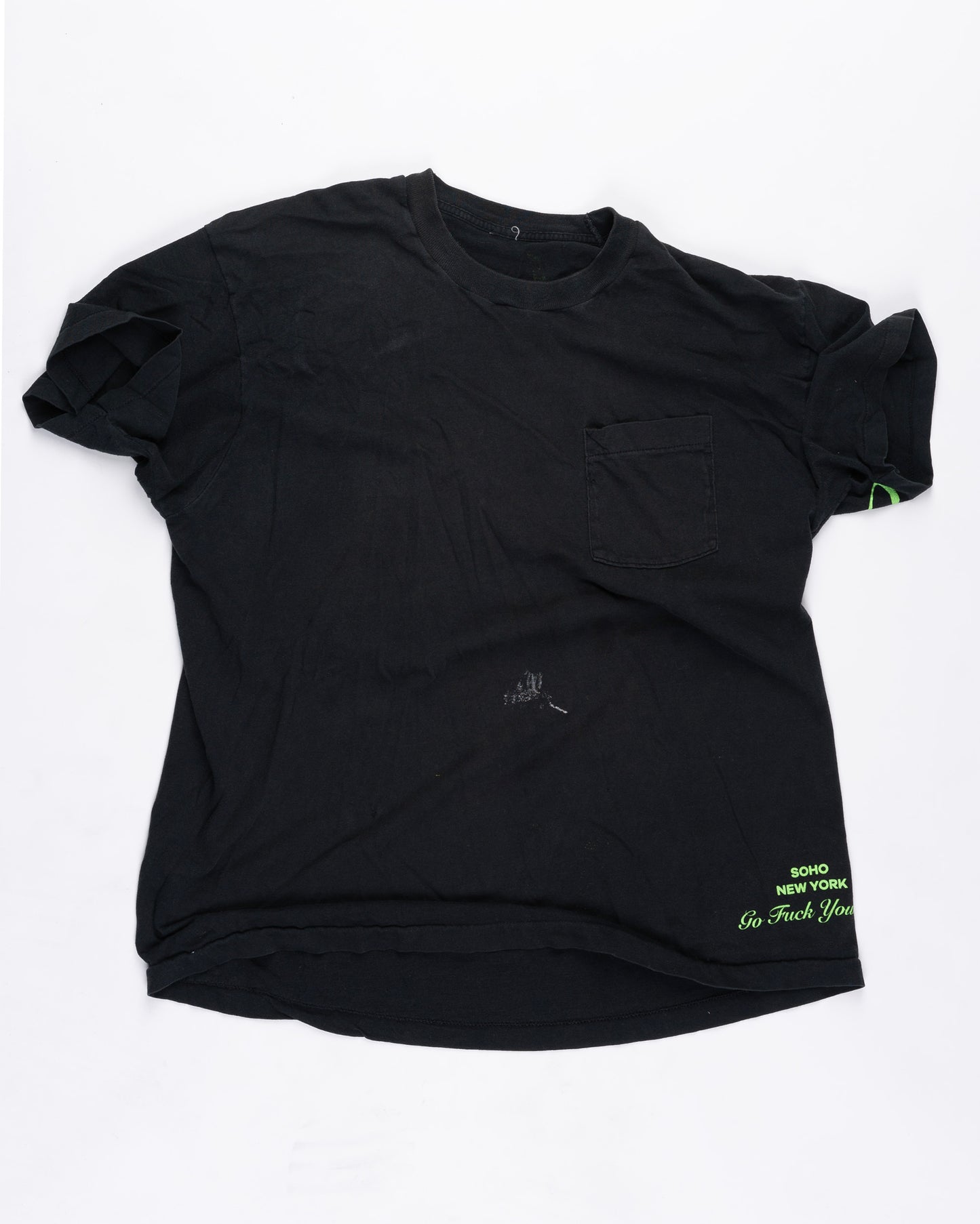 Black With Pocket T-Shirt Size: XXLarge