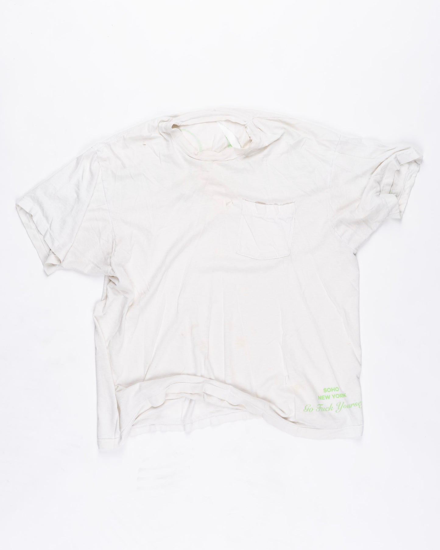 White With Pocket T-Shirt Size: XLarge