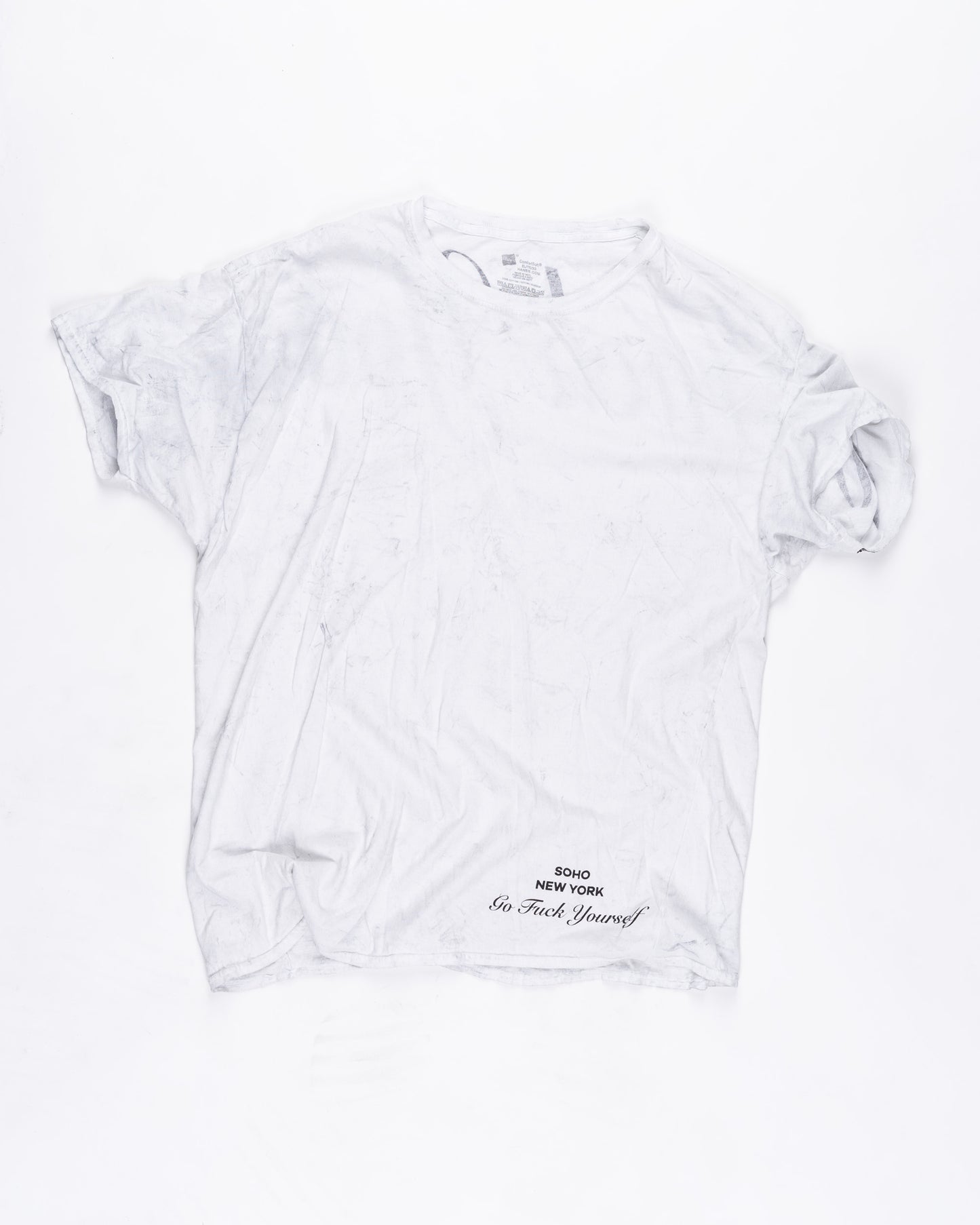White T-Shirt With Scuffs Size: XLarge