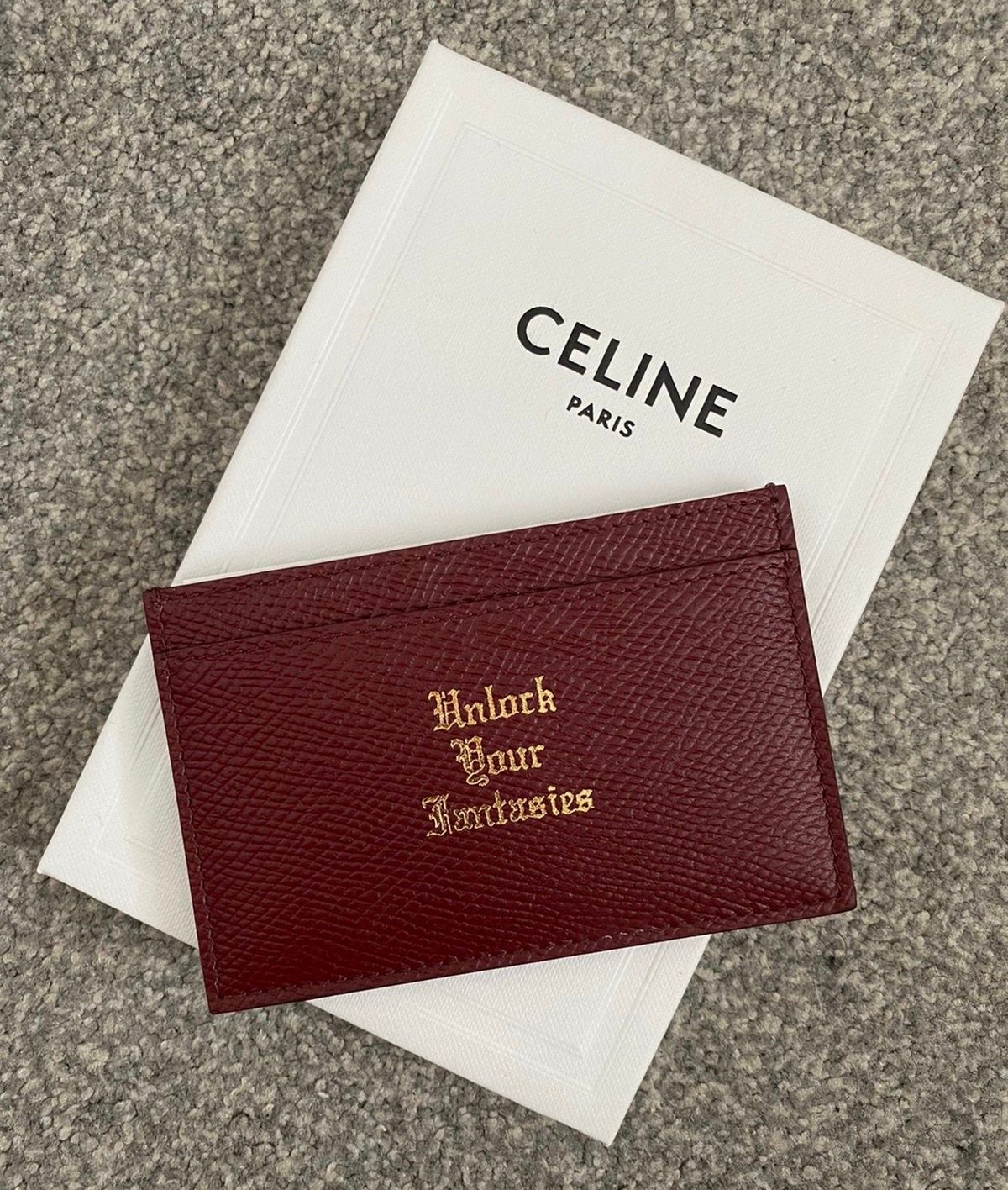 Celine FW19 Hedi ‘unlock fantasies’ Card Holder wallet