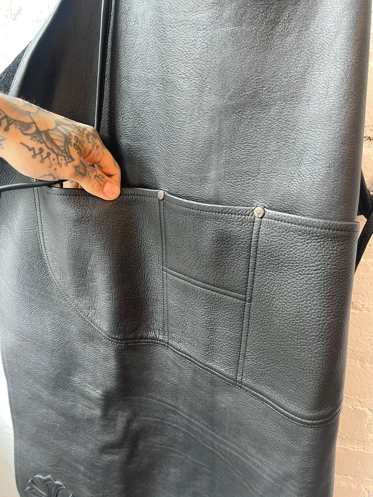 Chrome Hearts 1/1 Butcher Style LEATHER Overalls Apron