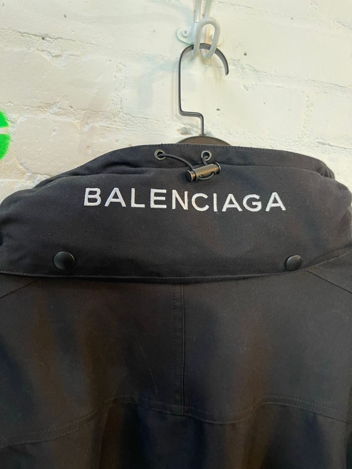 Balenciaga Swing Parka Jacket Black Fits XS-M