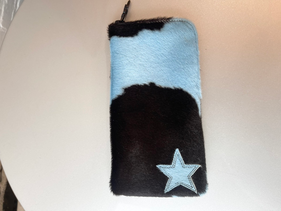 Chrome Hearts STAR Patch PonyHair Wallet Bag Holder